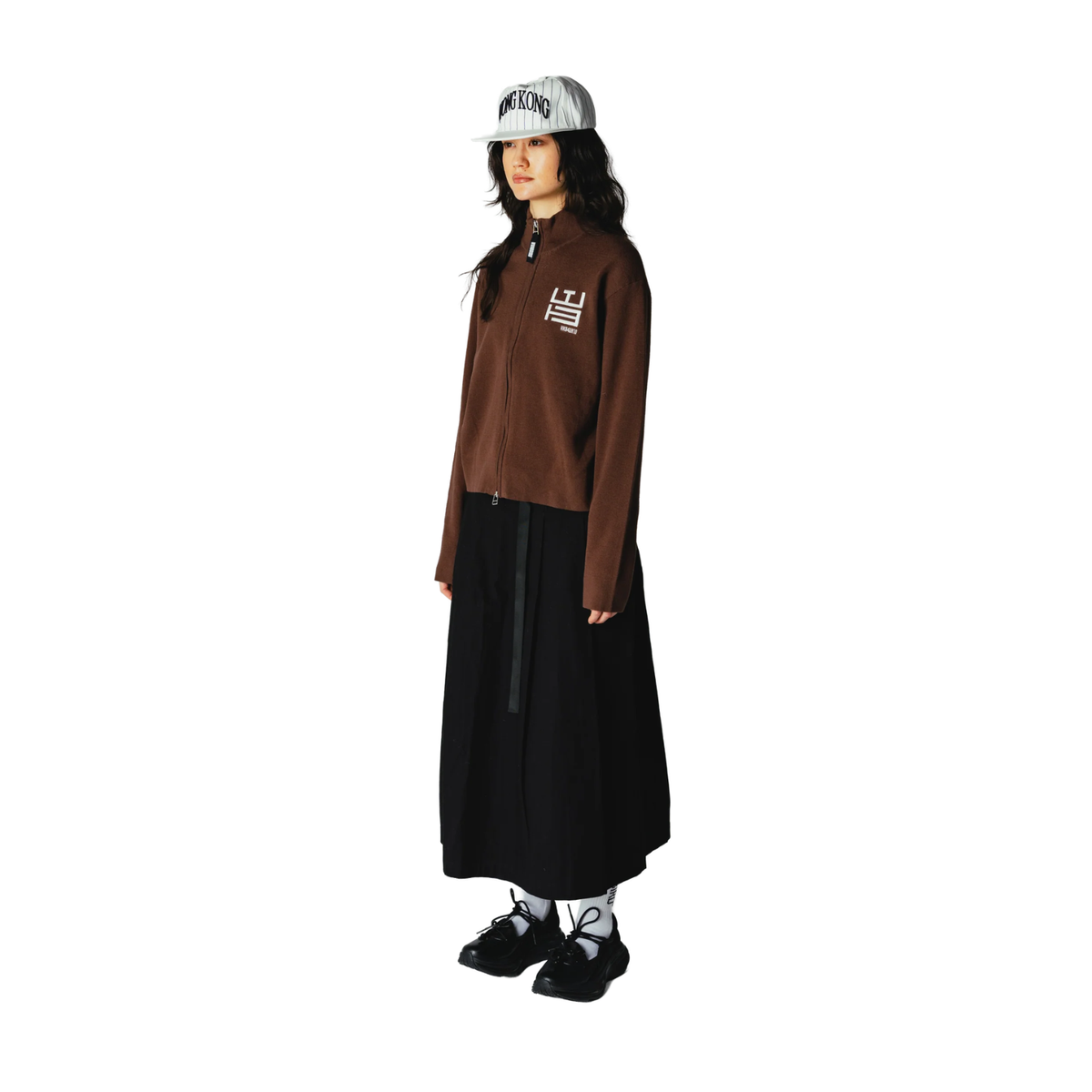 Woodbird W Mia Pleat Twill Skirt Black