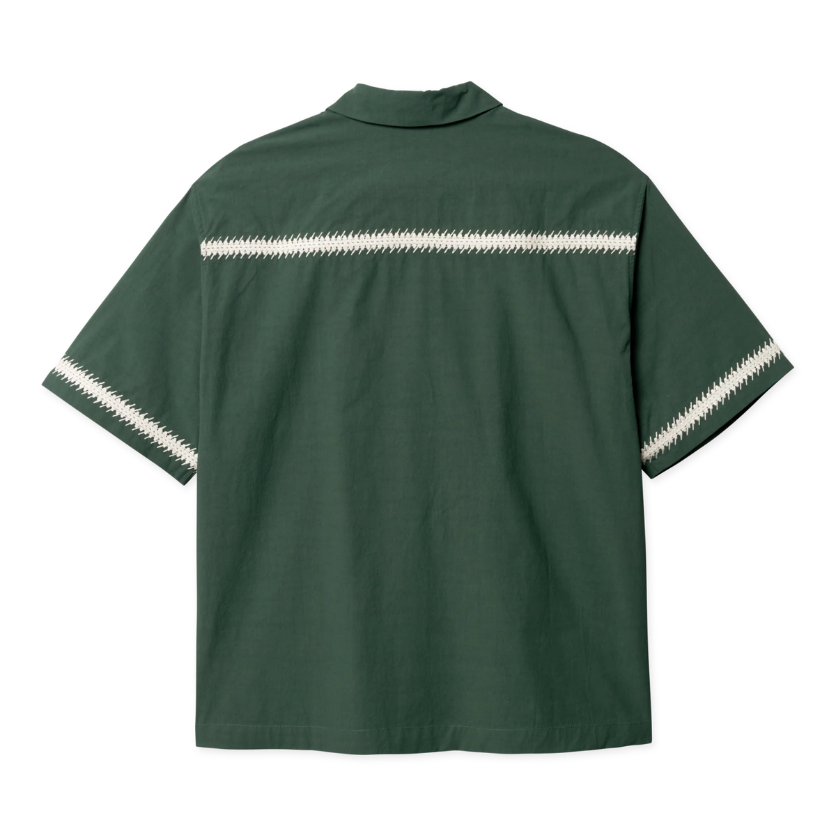 Woodbird Wang Line Shirt Pine Green 