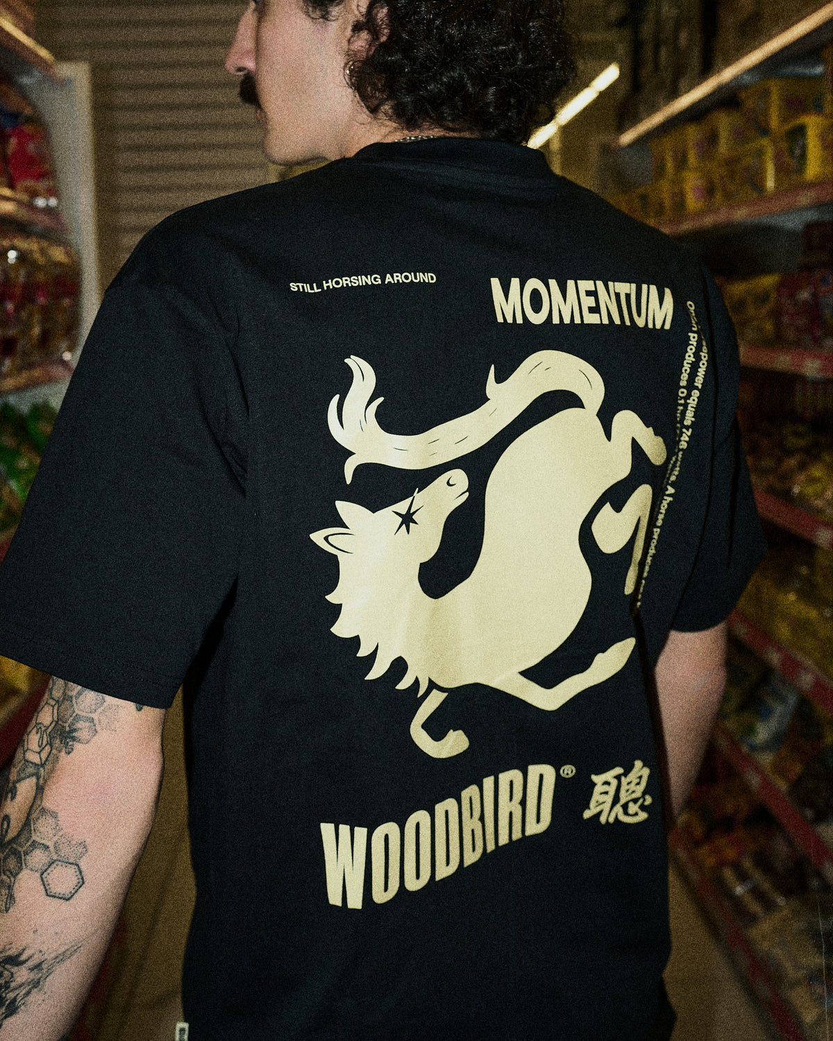 Woodbird X Momentum "Horsin Around" Tee