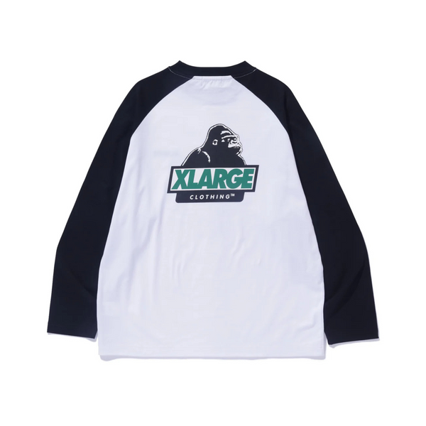Xlarge Slanted OG Raglan L/S Tee Black I Momentum - Momentum