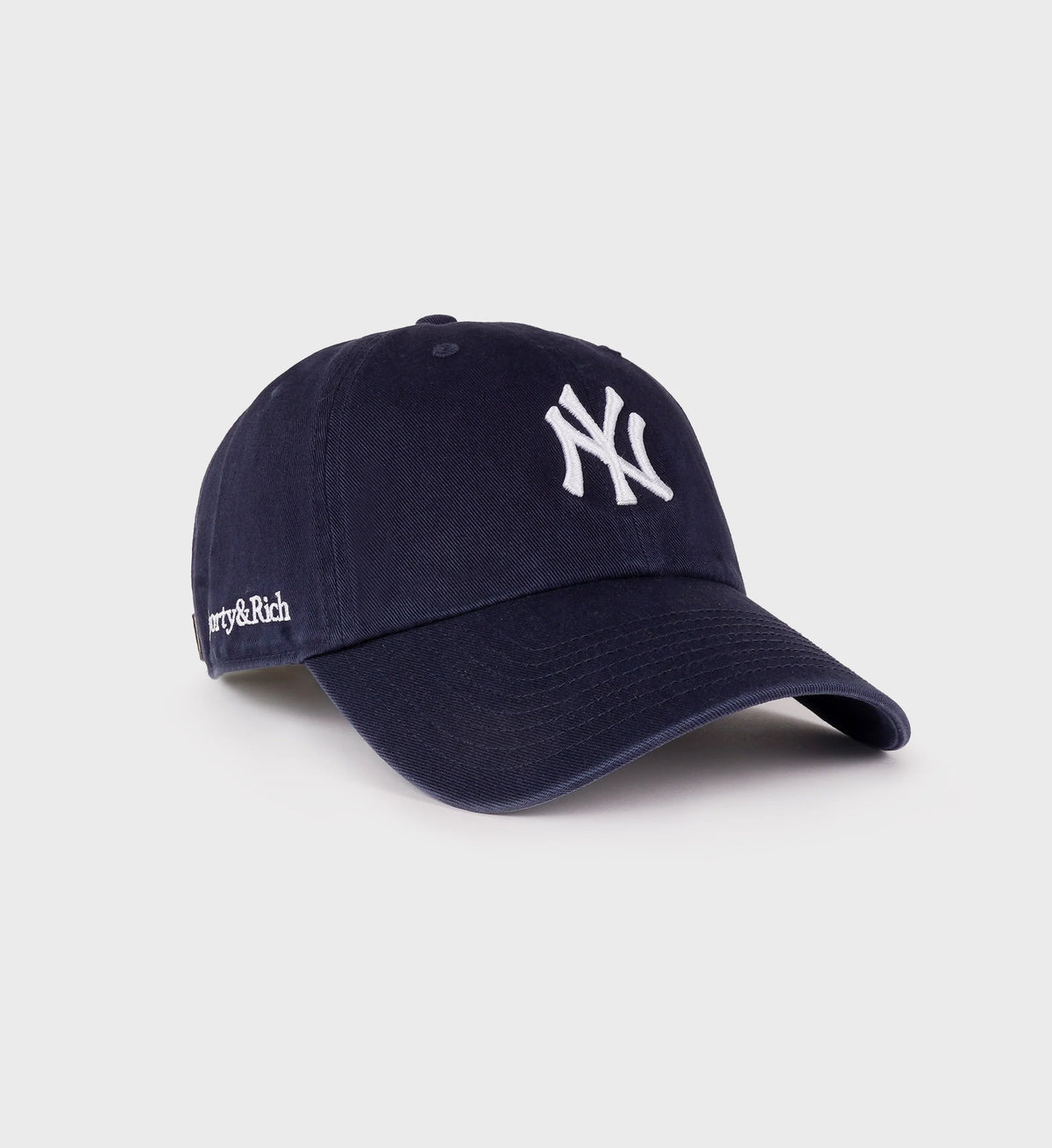 Sporty & Rich Yankees Serif Hat Dark Navy