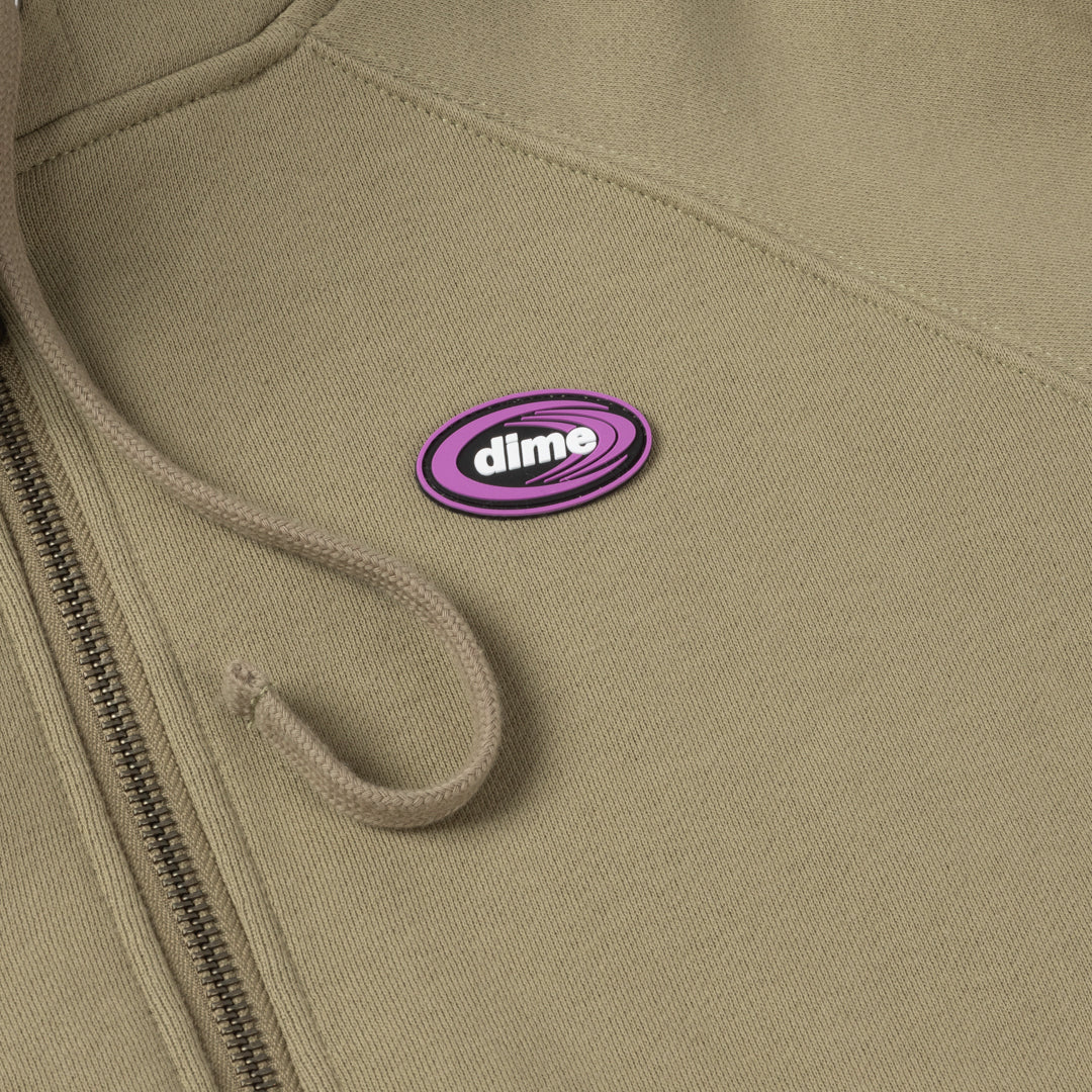Dime Marathon Zip Hoodie Military Olive