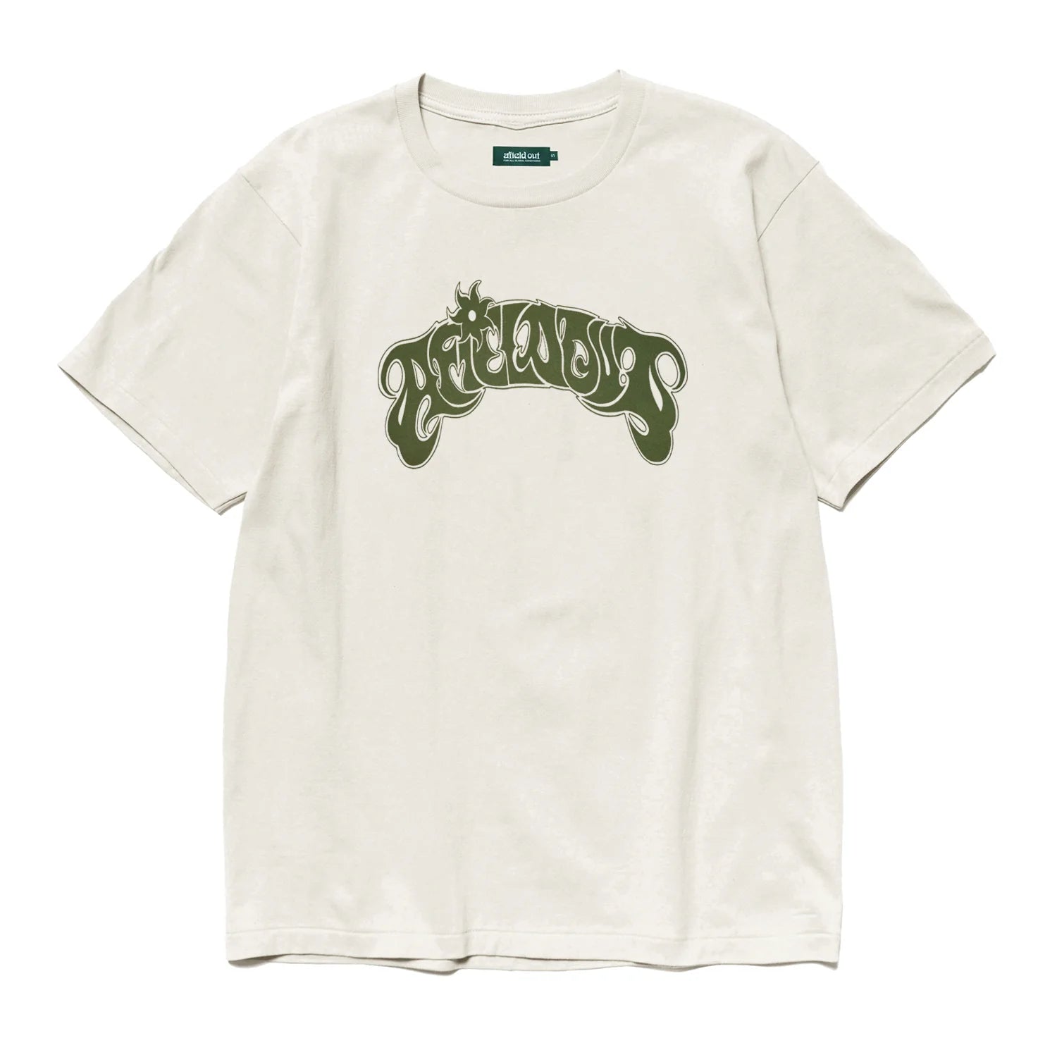 【mnem】Lot Printing Short Sleeve T-shirt ARC T-SHIRT - BONE I AFIELD OUT - Momentum Clothing