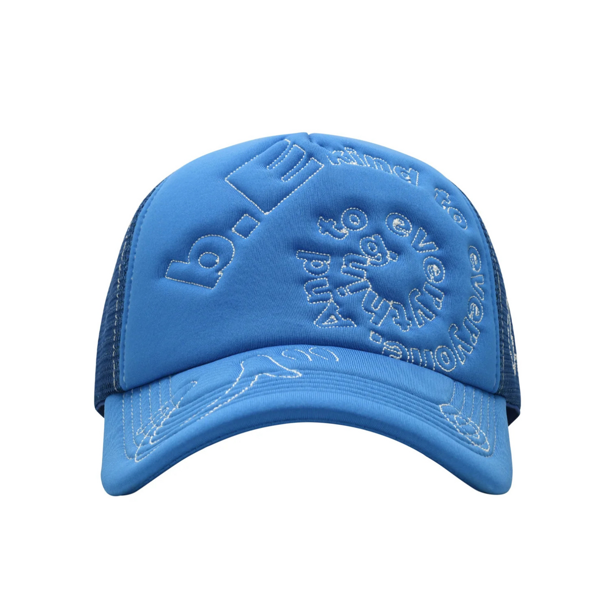 b.Eautiful B.I Foam Trucker Hat Beach Blue 