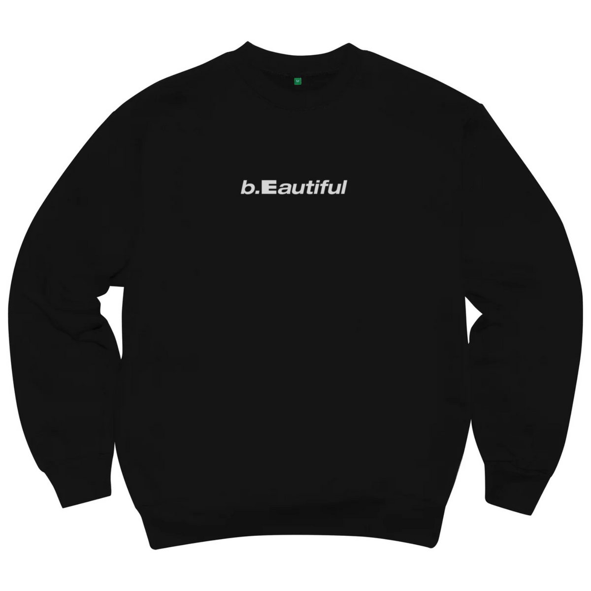 b.Eautiful Logo Crewneck Sweatshirt Black/White