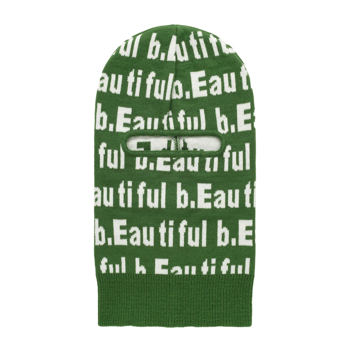 b.Eautiful Logo Ski Mask - Green 