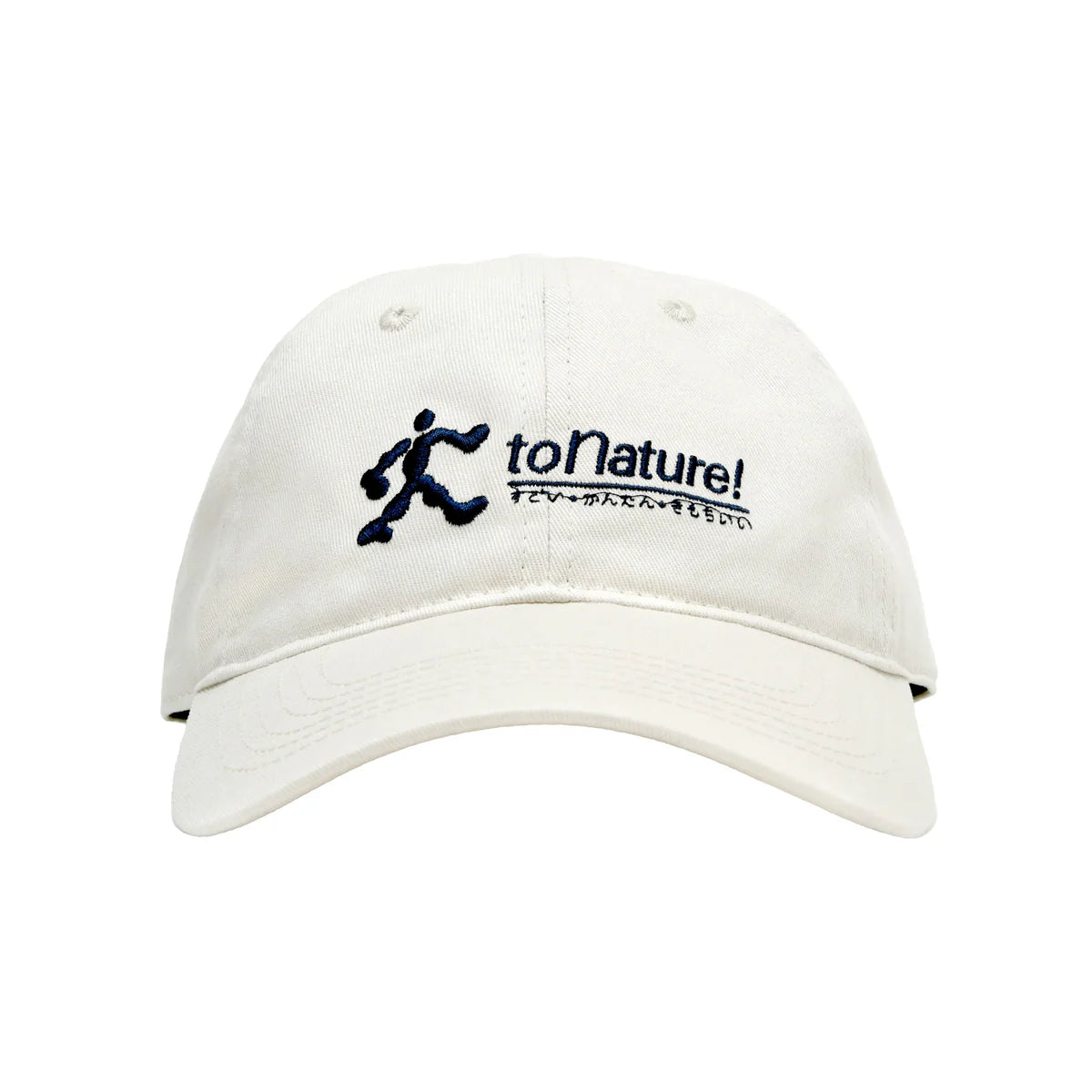 TO NATURE! 6 PANEL HAT - OFF-WHITE/NAVY