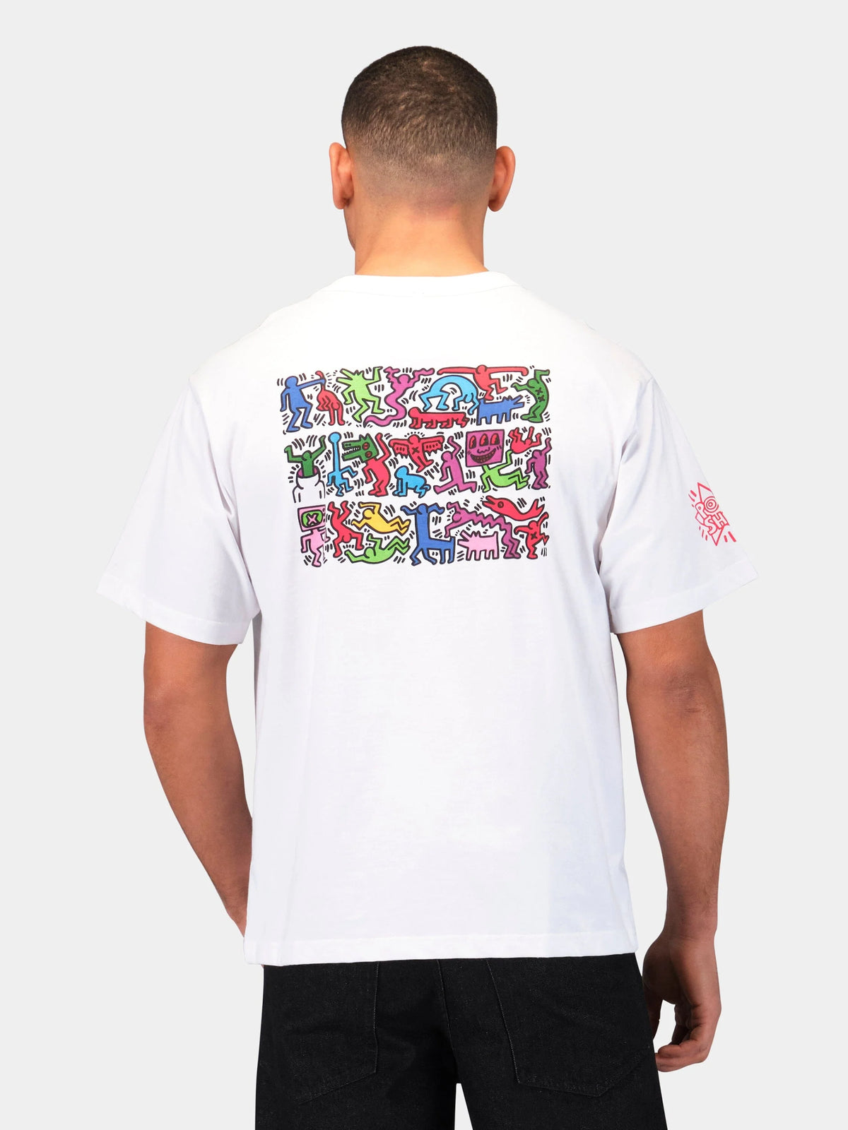 Keith Haring X Alpha Graphic Tee "Heart Man" White
