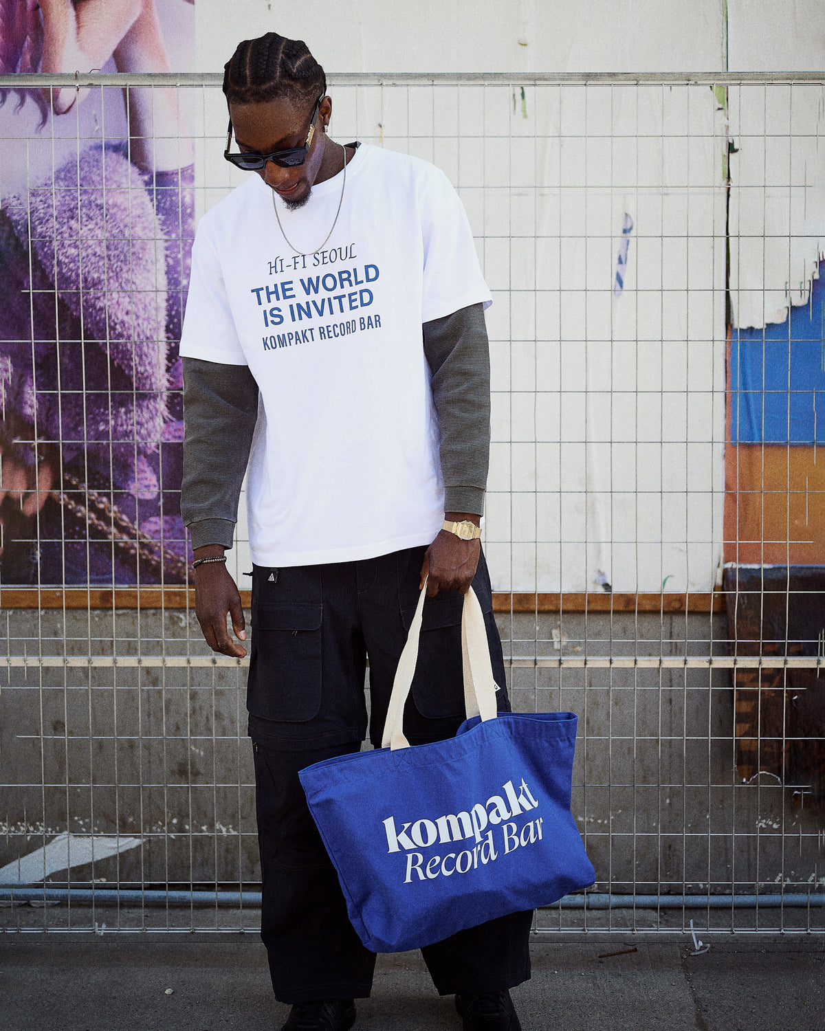 Kompakt Record Bar KRB Multi Logo T-Shirt White