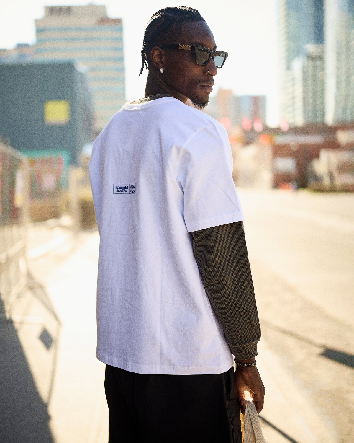 Kompakt Record Bar KRB Multi Logo T-Shirt White