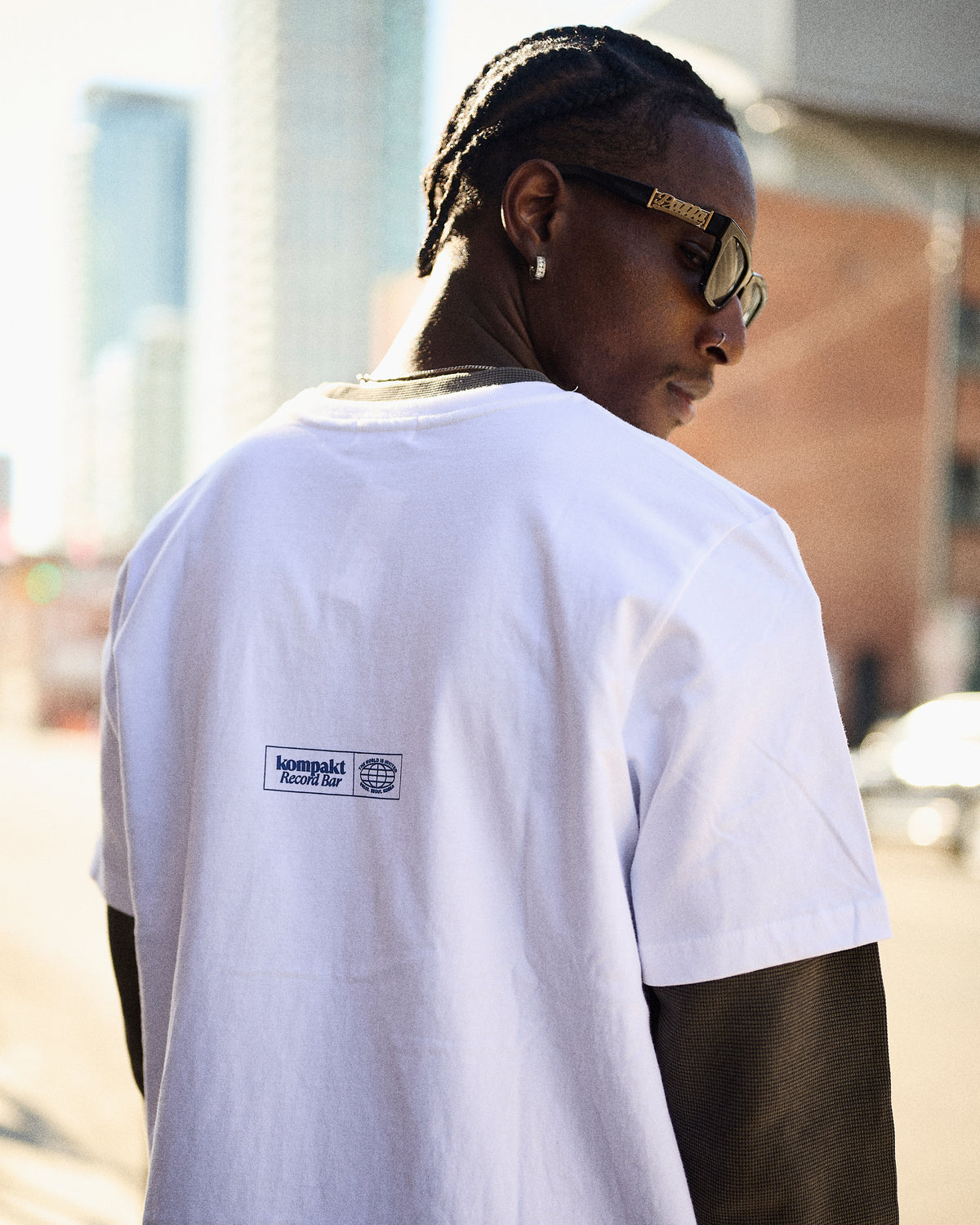 Kompakt Record Bar KRB Multi Logo T-Shirt White