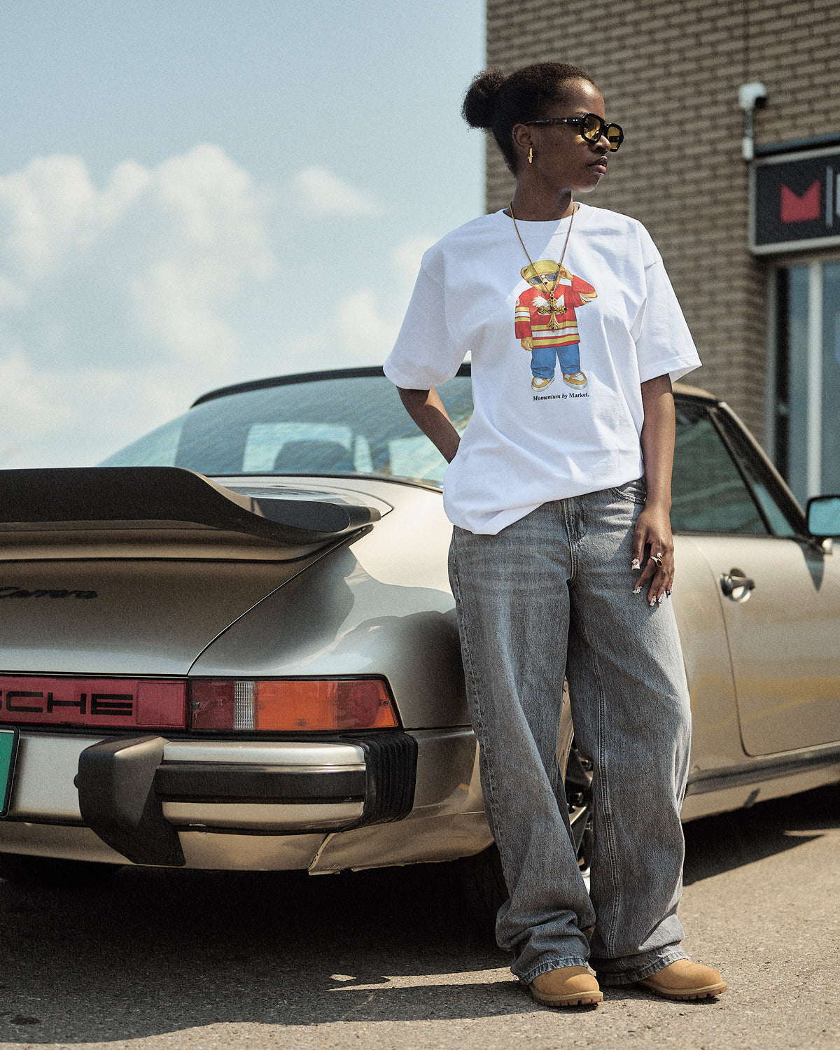 Market Studios X Momentum Bear T-Shirt White