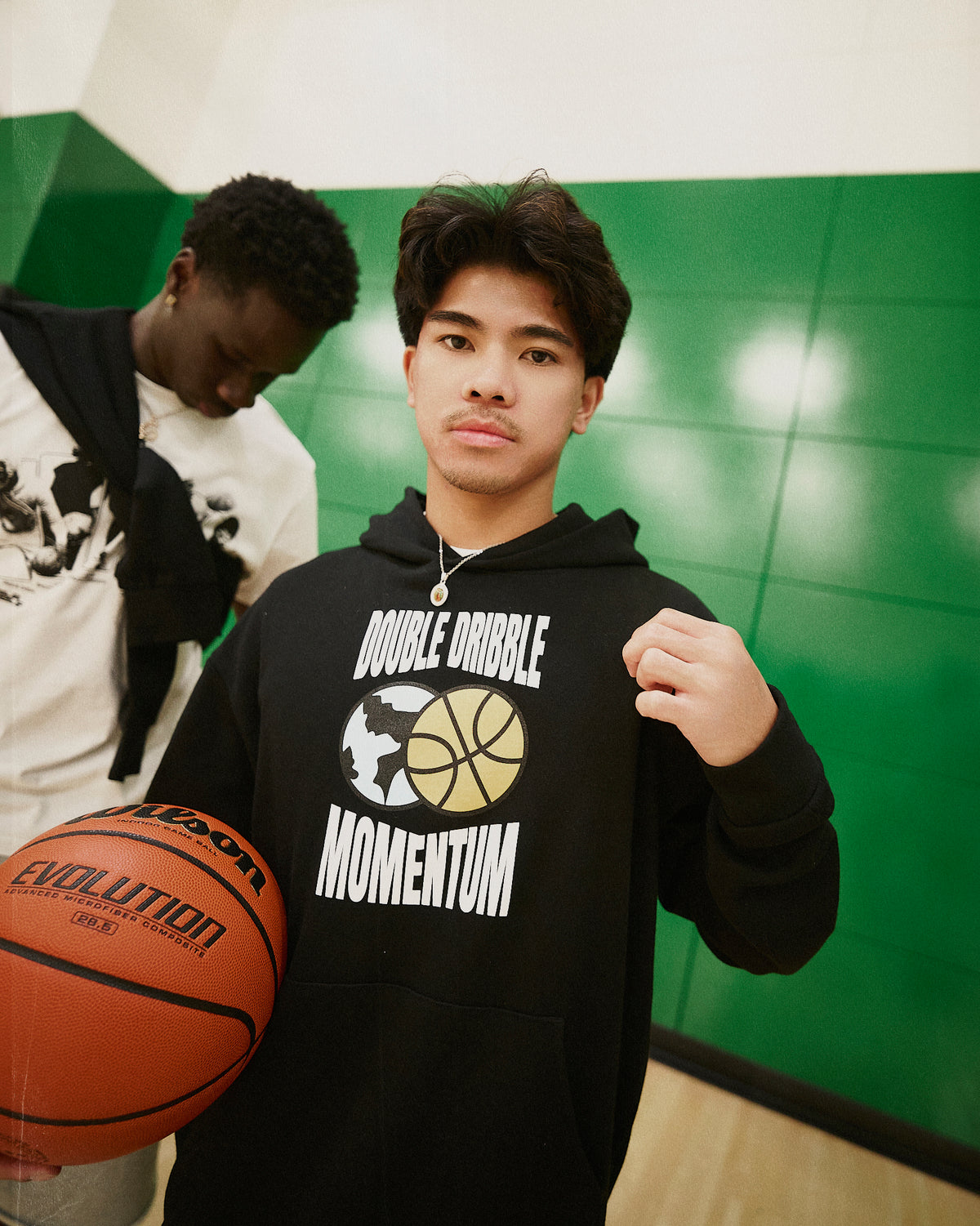 Double Dribble X Momentum Basketball Hoodie Black