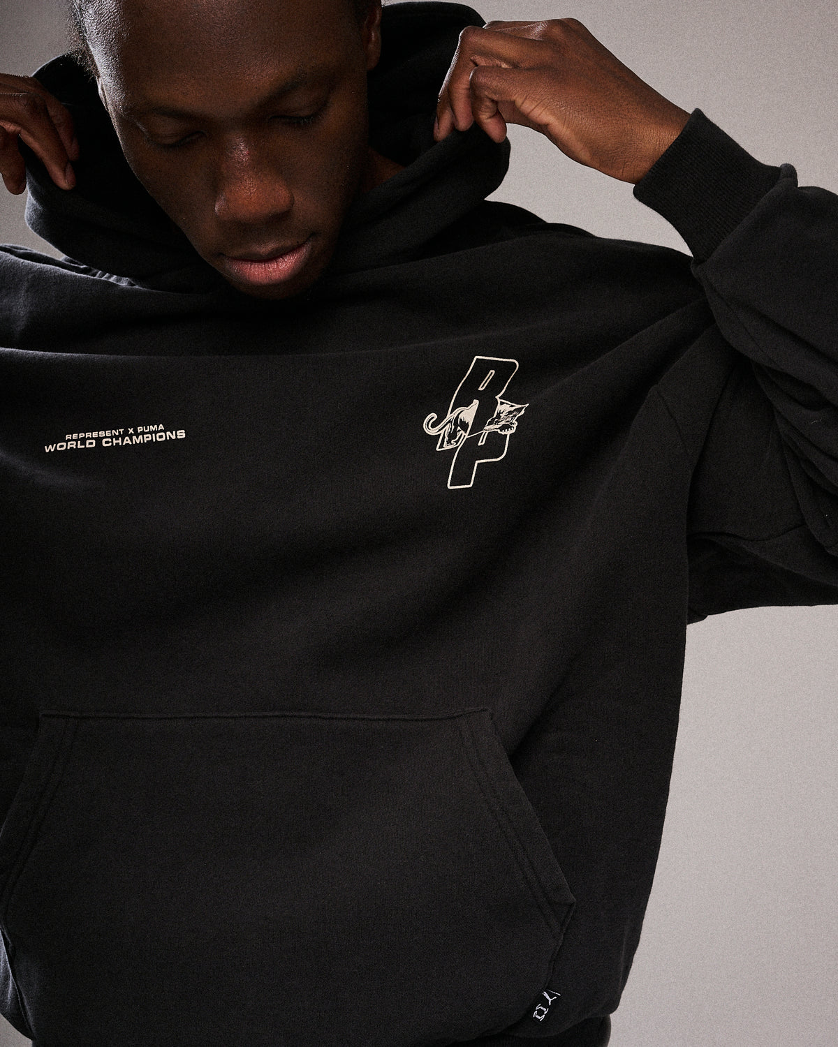 PUMA X Represent LS Hoodie Puma Black