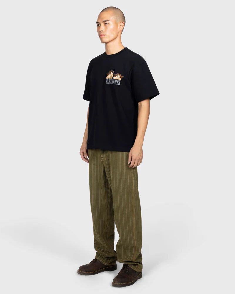 Pleasures Dynamic Short Sleeve Crewneck Black