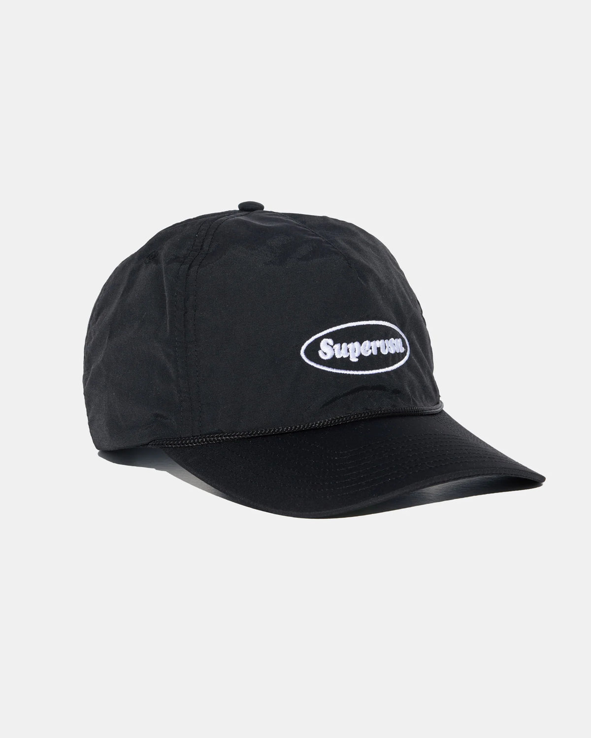 SUPERVSN Oval Stamp Logo Camp Hat Black