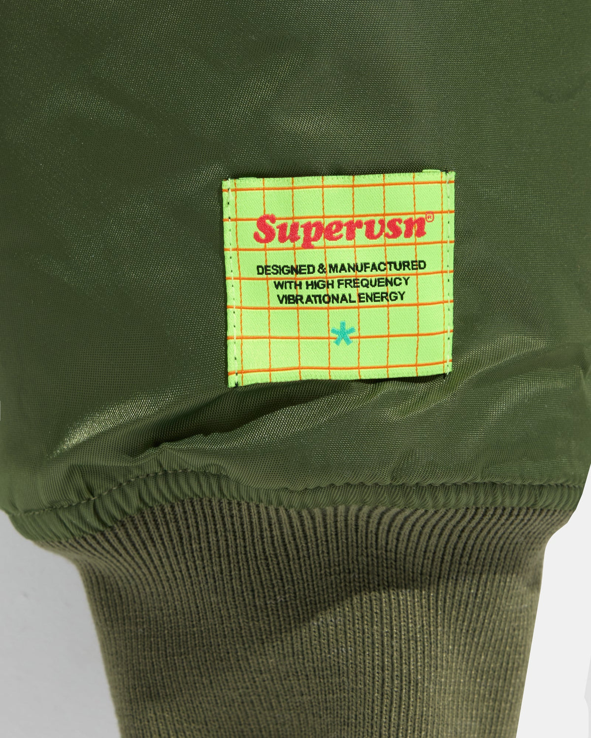 SUPERVSN Contrast Flight Jacket Olive