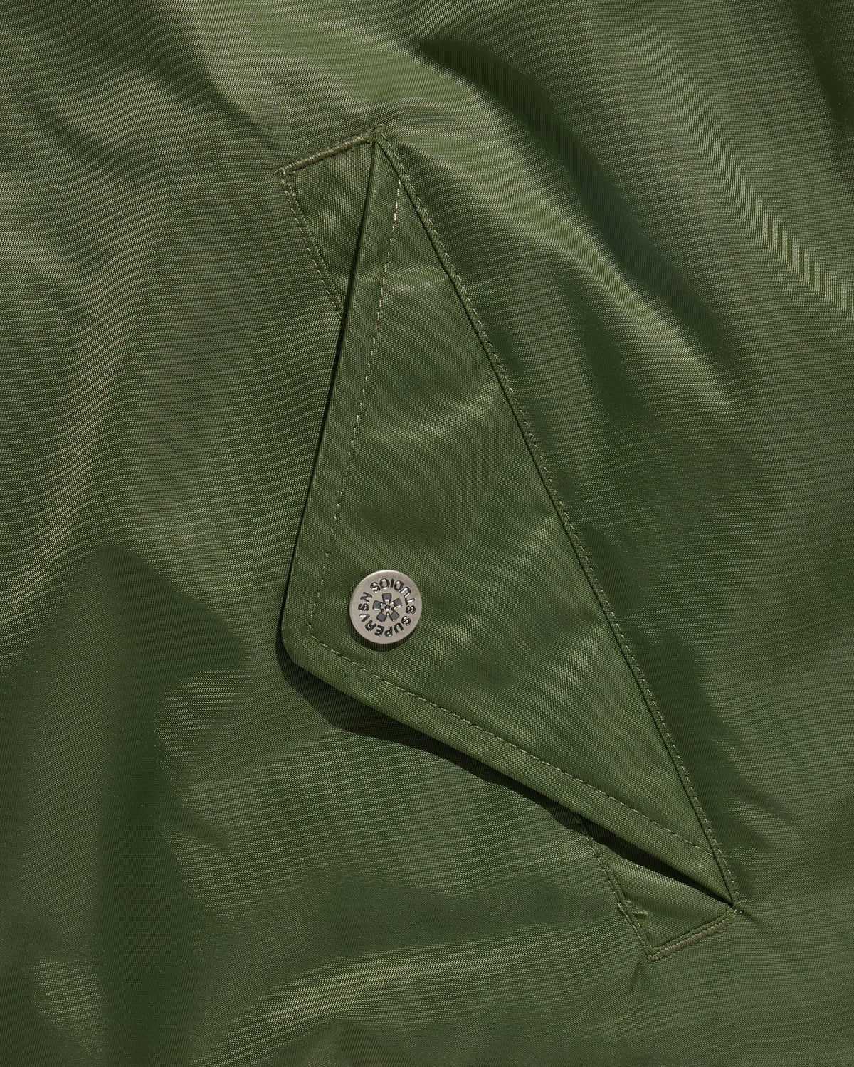 SUPERVSN Contrast Flight Jacket Olive