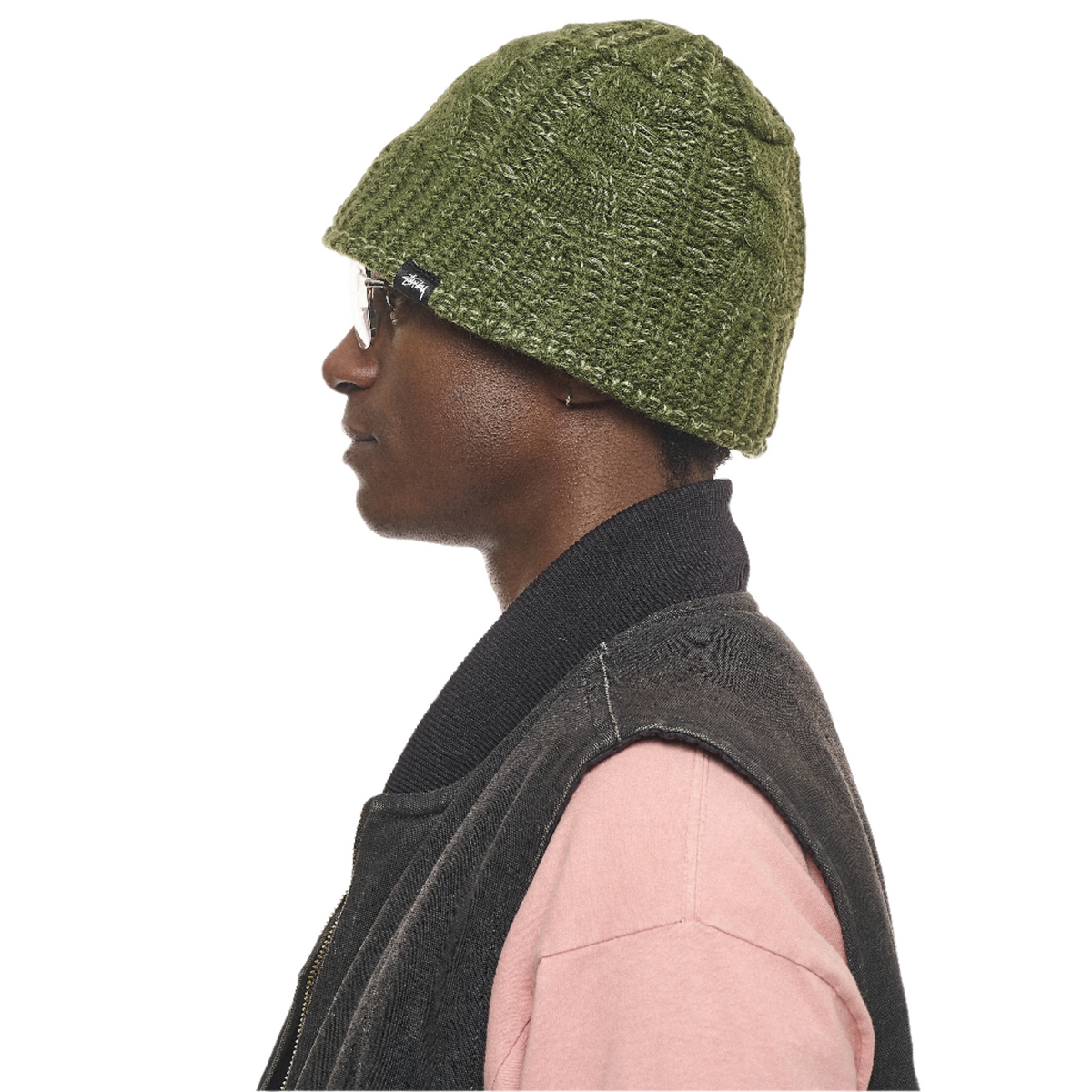 CABLE KNIT BUCKET HAT
