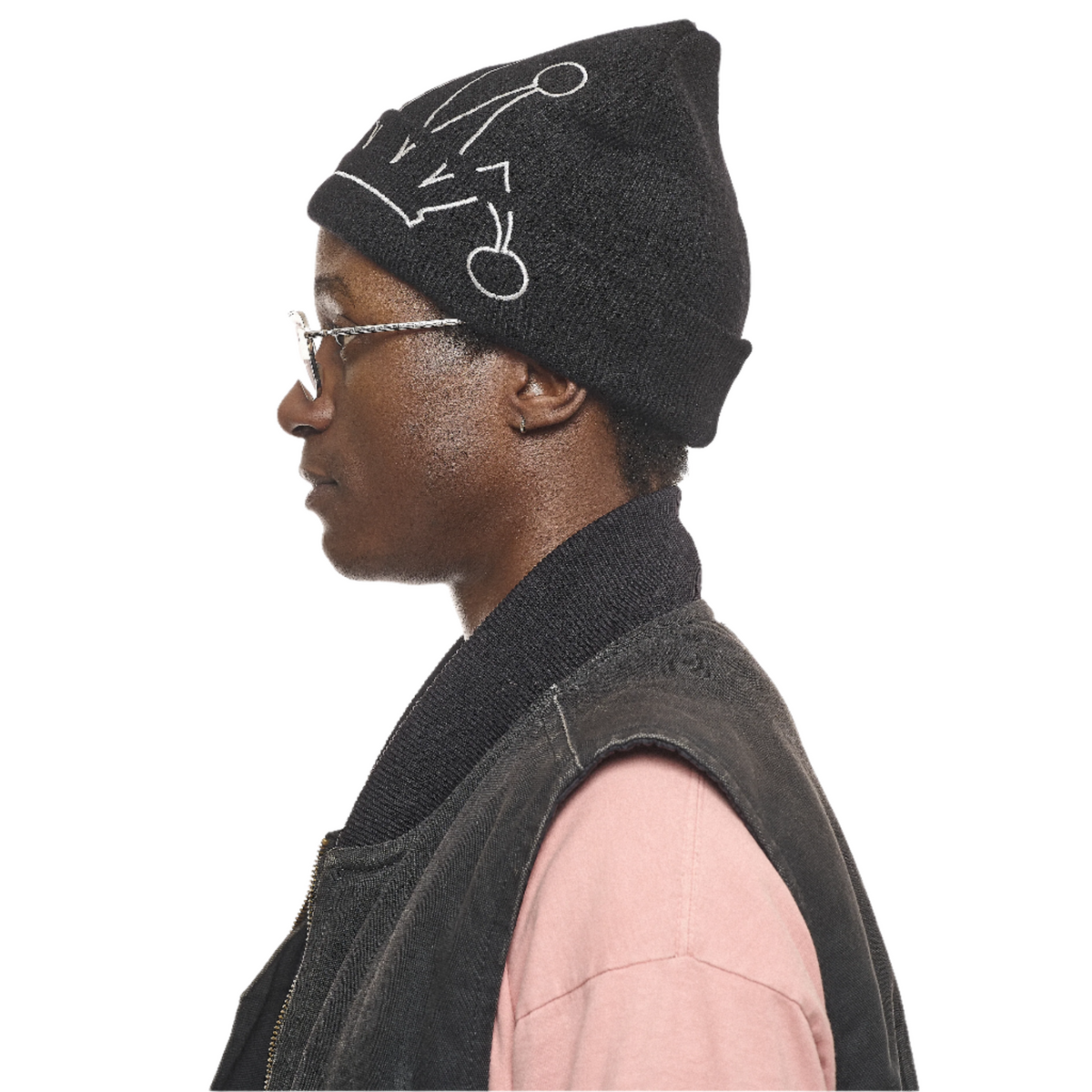 CUFF BEANIE CROWN - BLACK