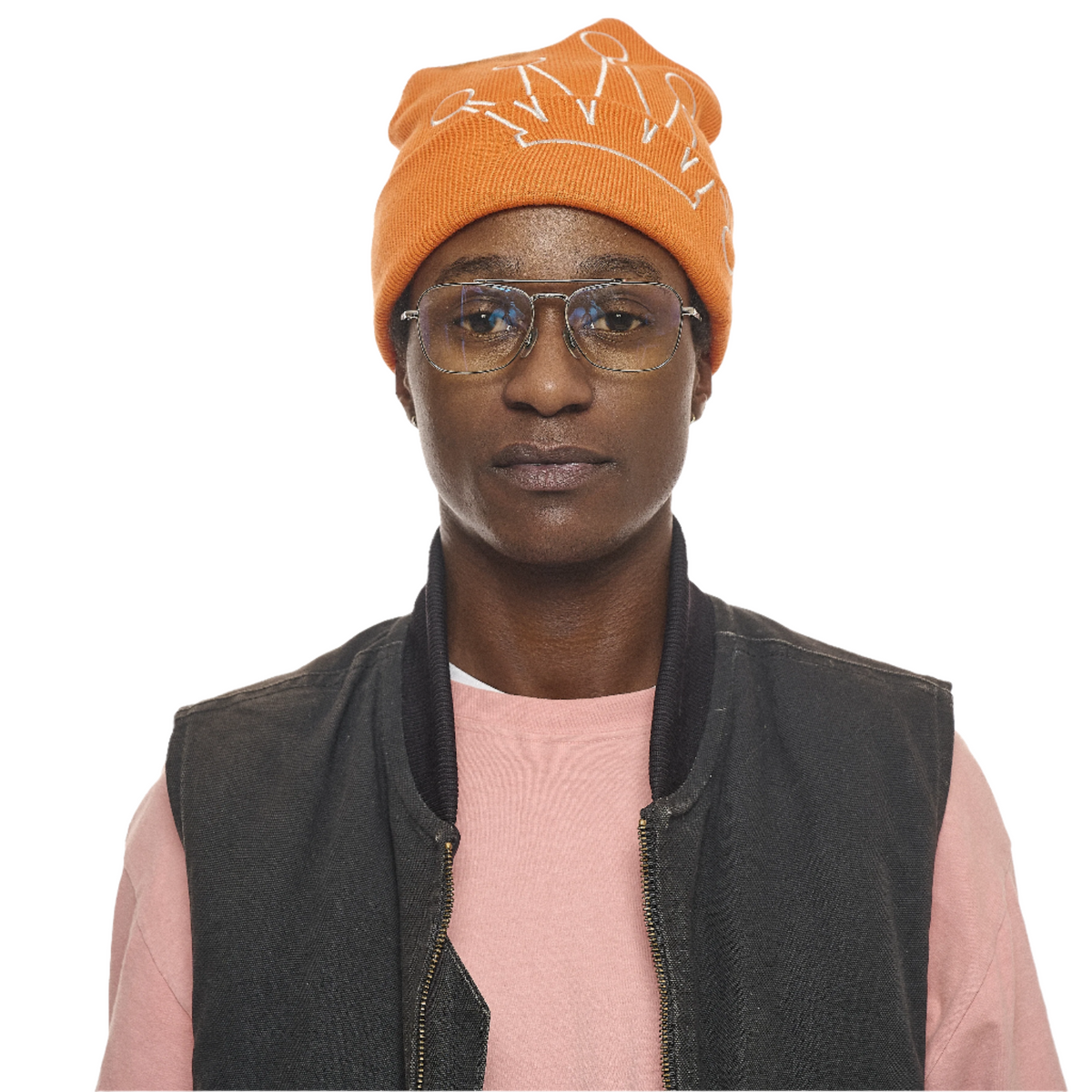 CUFF BEANIE CROWN - ORANGE