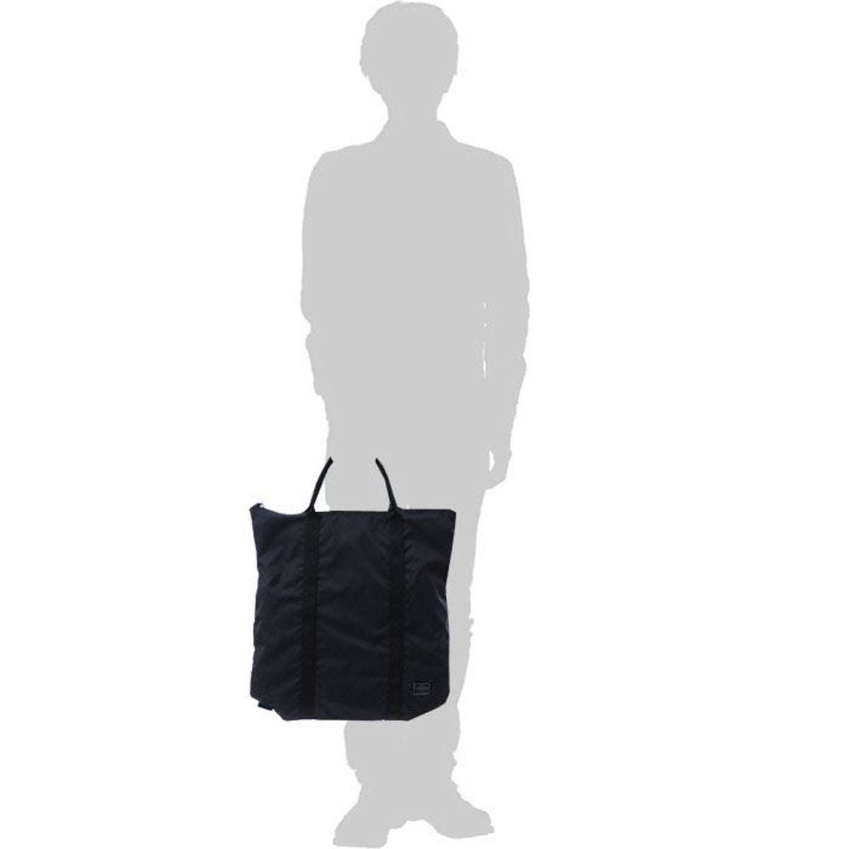 FLEX 2WAY TOTE BAG - BLACK