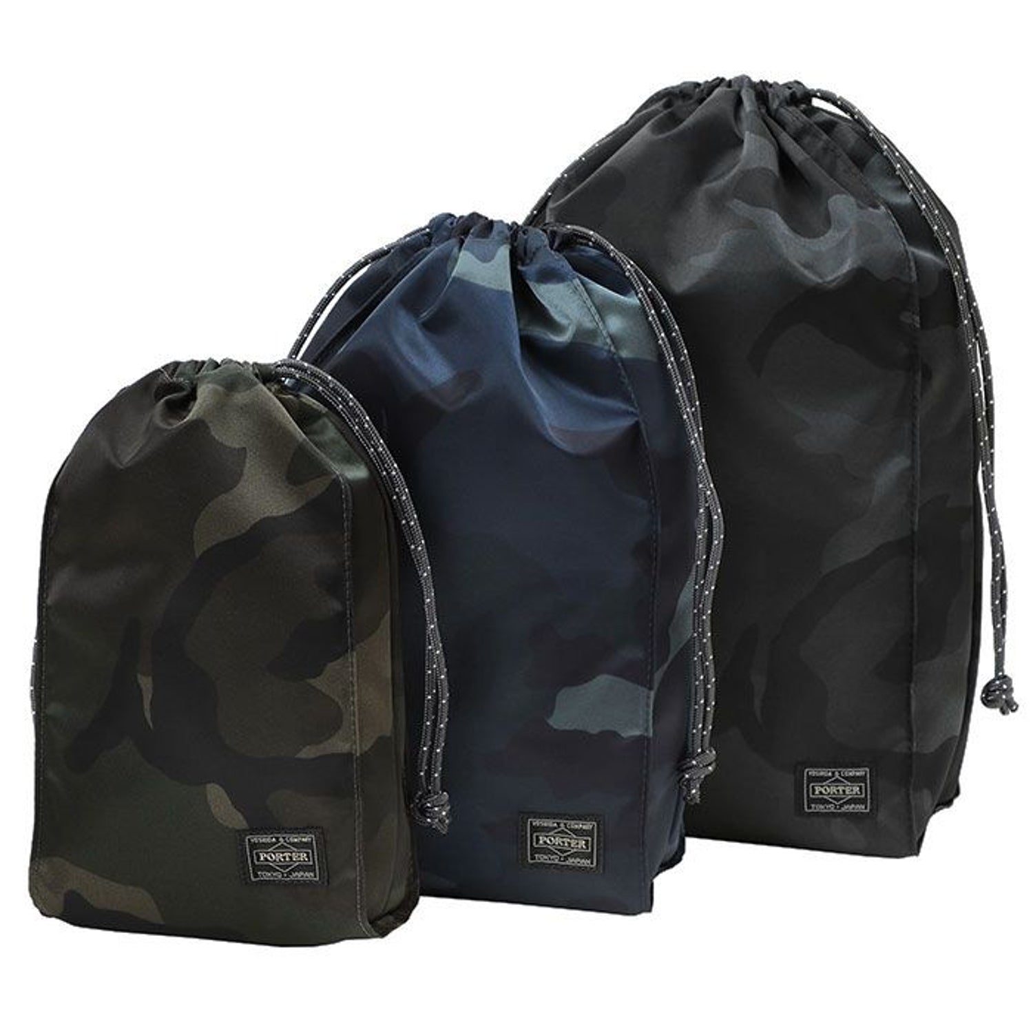 バッグ PORTER PACKS WOODLAND CAMO POUCH PACKS POUCH - WOODLAND CAMO I PORTER YOSHIDA - Momentum Clothing
