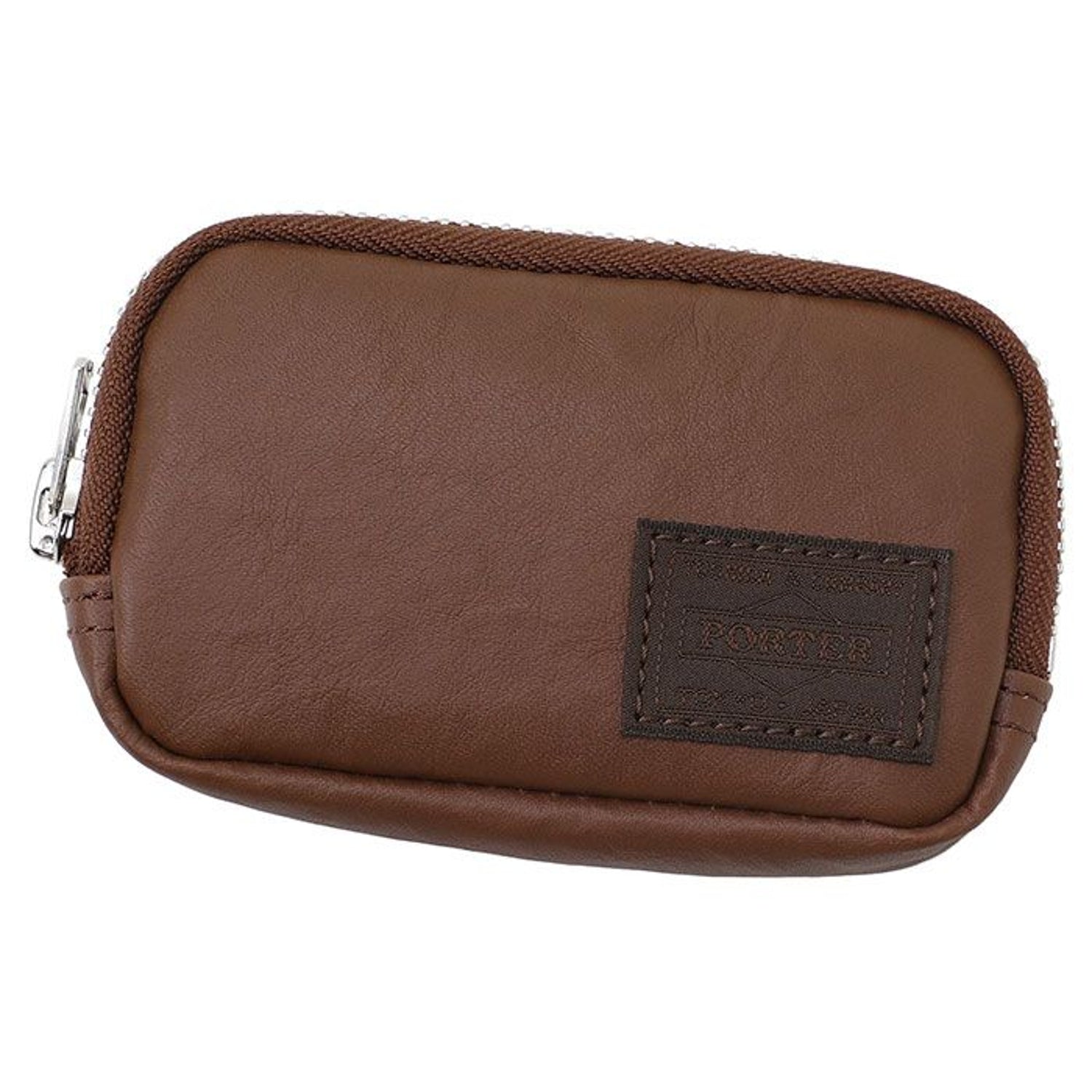 FREESTYLE DYNEEMA LEATHER MULTI COIN CASE - BROWN