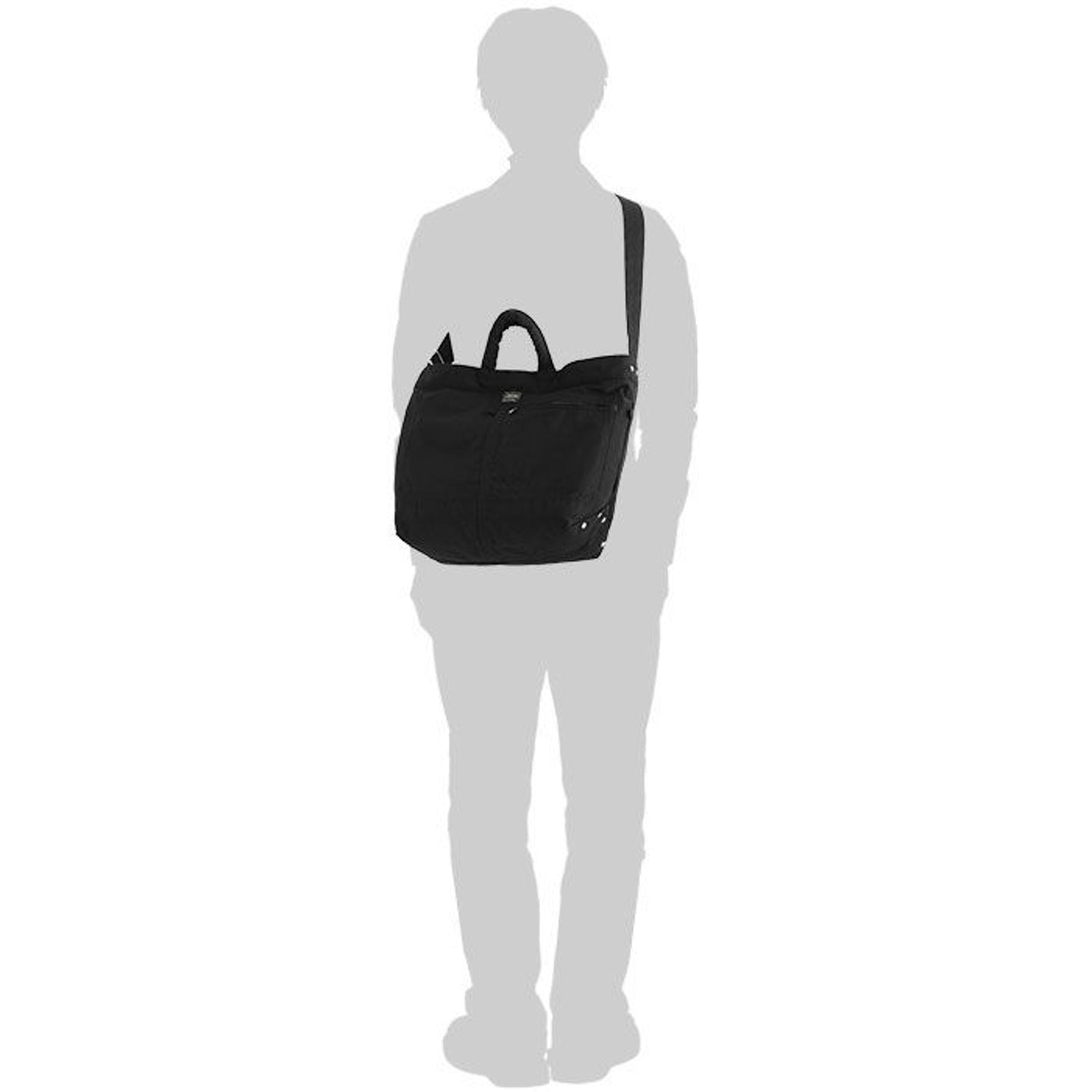 MILE 2WAY TOTE BAG (S) - BLACK I PORTER YOSHIDA