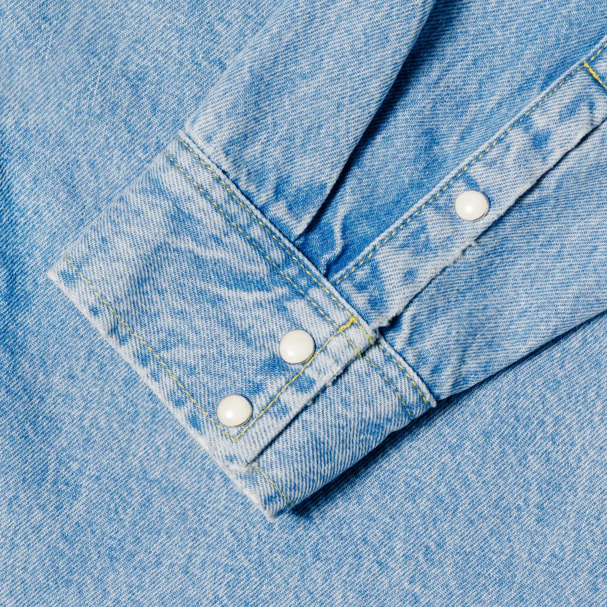 BOXY WESTERN DENIM SHIRT - LIGHT BLUE I STUSSY - Momentum Clothing