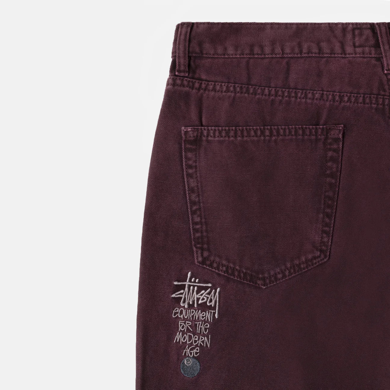 WASHED CANVAS BIG OL' JEANS - PURPLE I STUSSY - Momentum Clothing