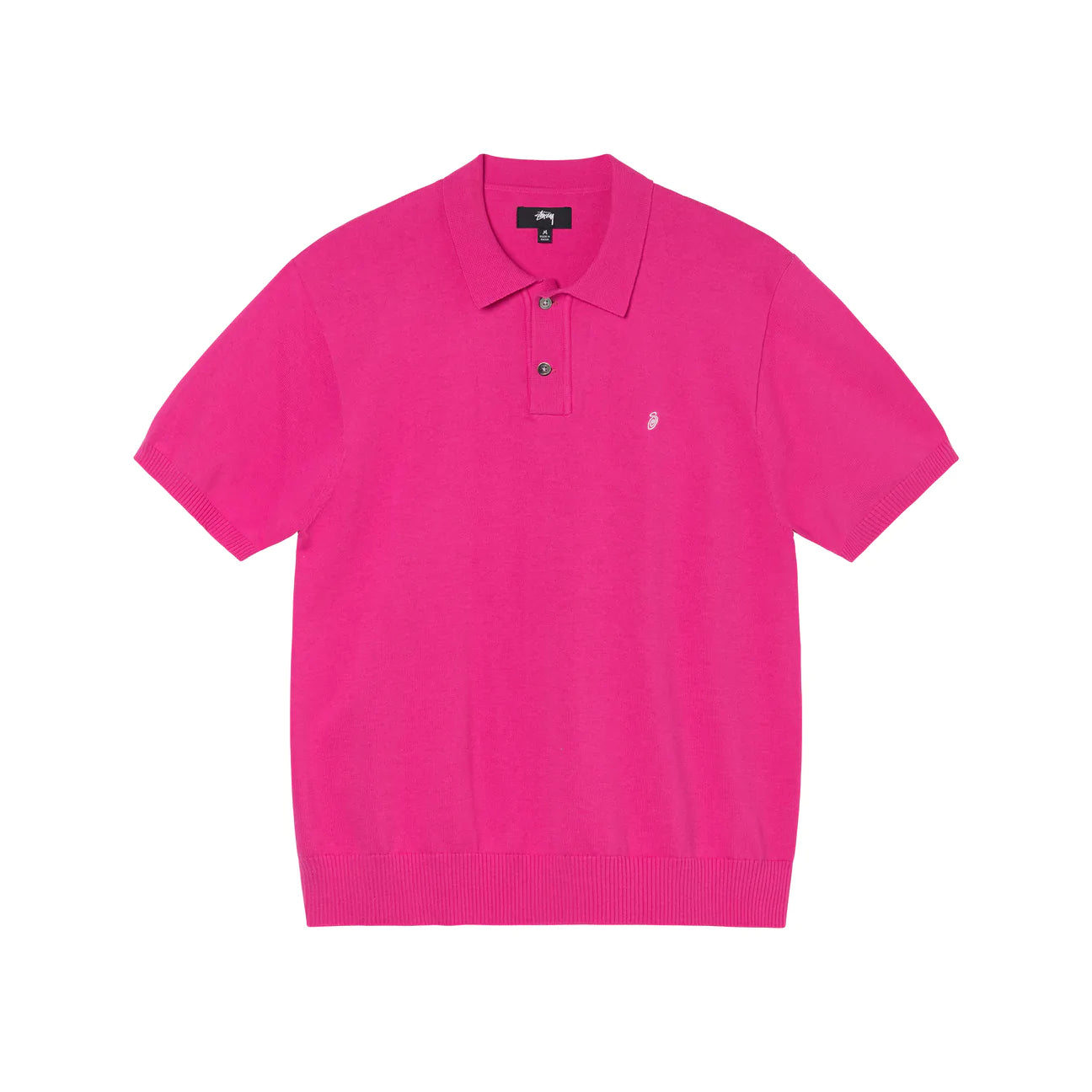 CLASSIC SS POLO SWEATER - PINK I STUSSY - Momentum Clothing