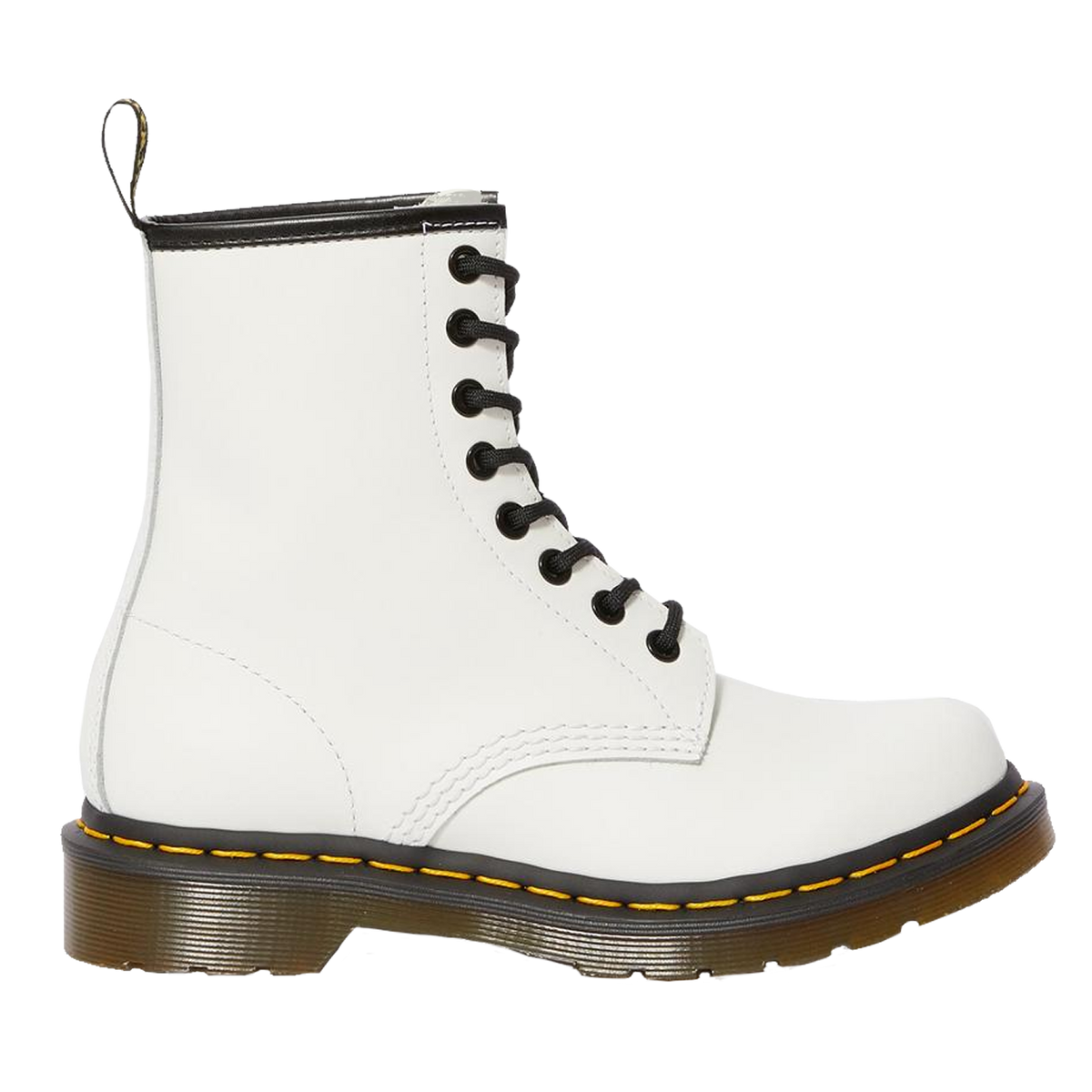 W 1460 SMOOTH LEATHER LACE UP BOOT - WHITE