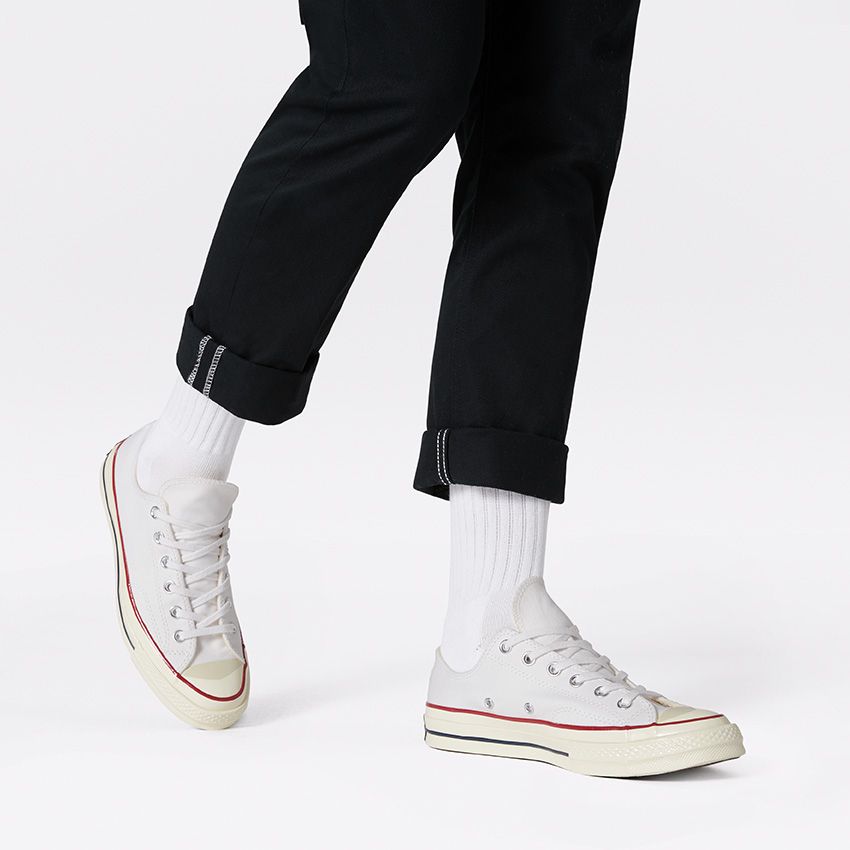 Converse 70s hot sale white high