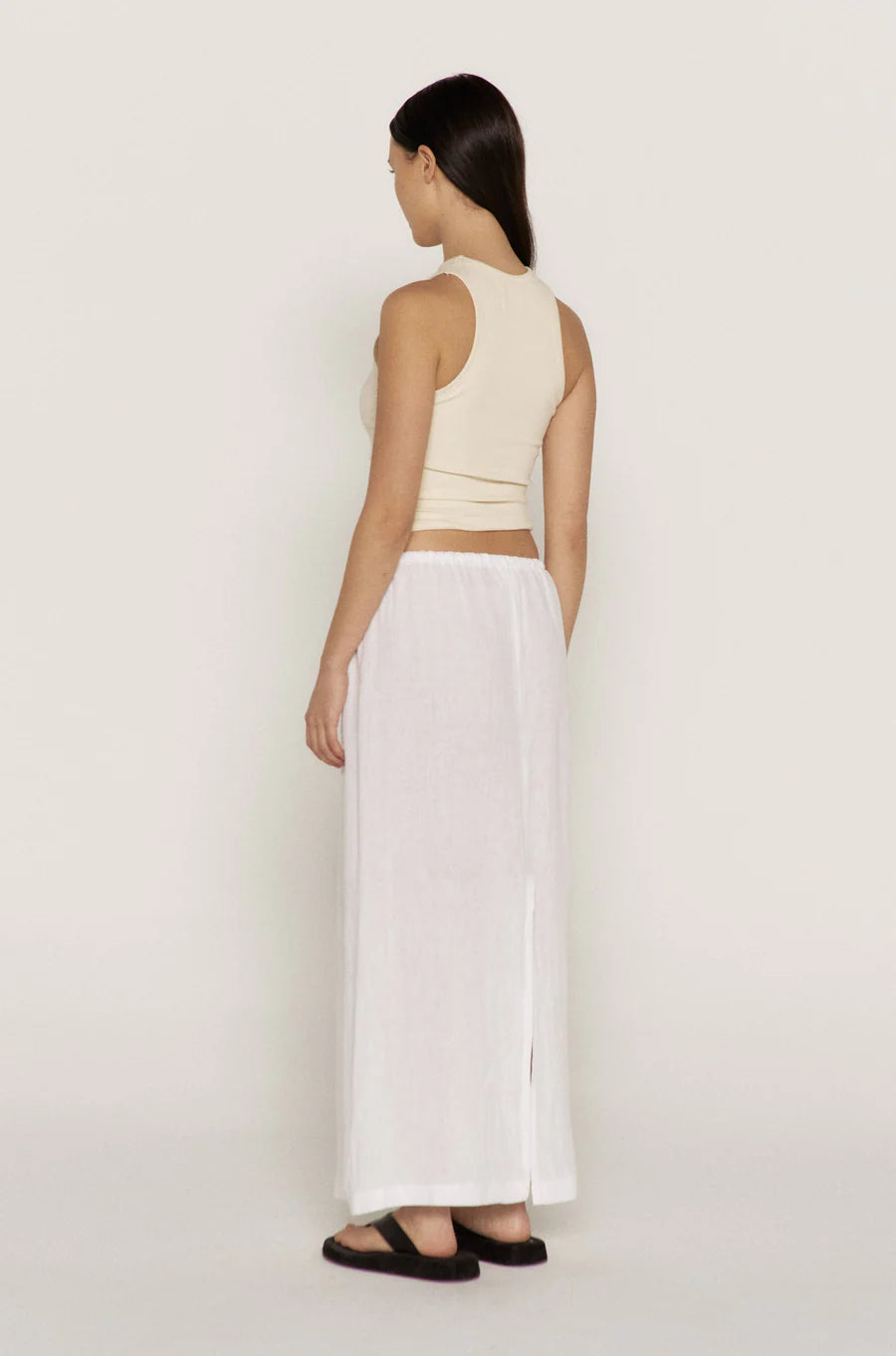 THE MAXI SKIRT WHITE I BOHEME Momentum Clothing