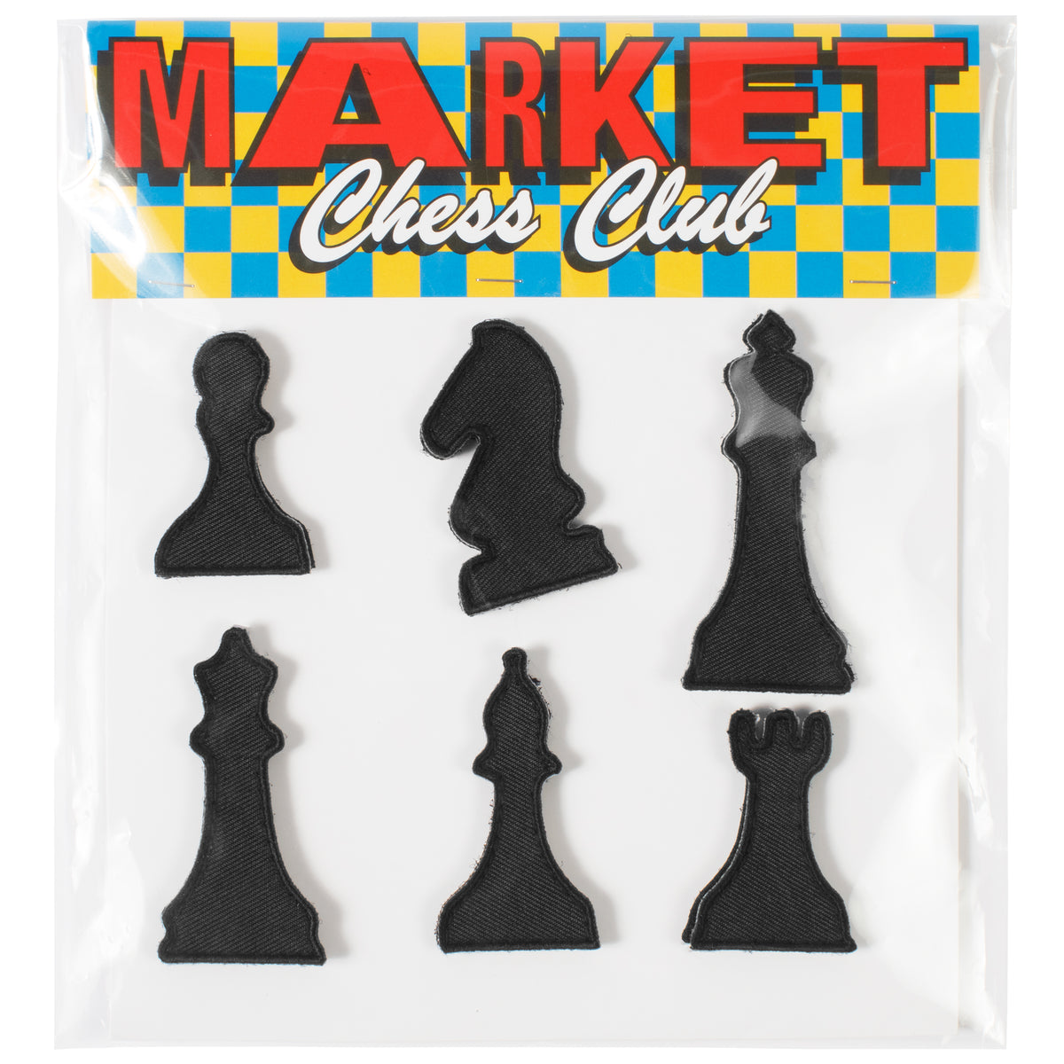 MARKET CHESS CLUB PIECES - BLACK