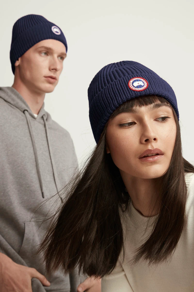 ARCTIC DISC RIB TOQUE - NAVY HEATHER