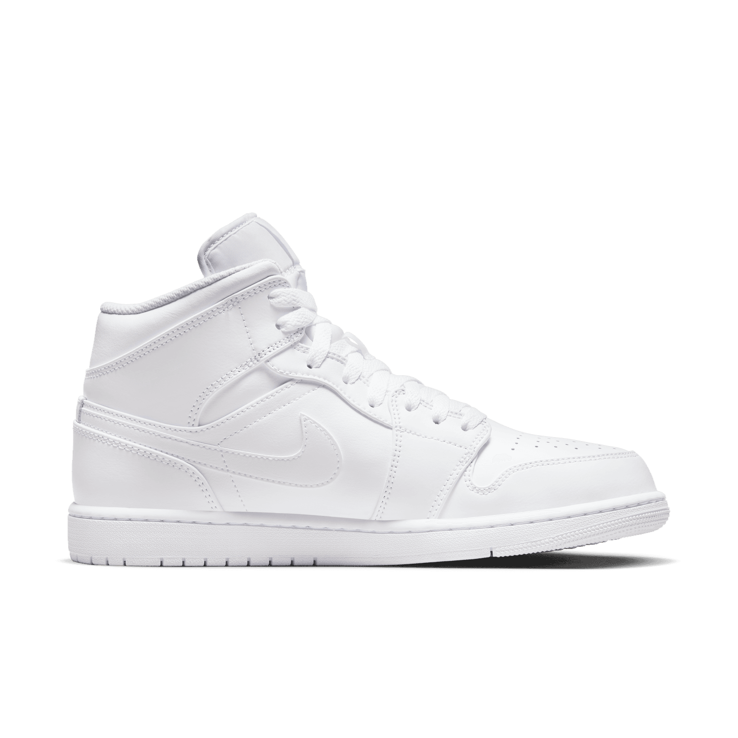 Nike jordan mid 1 white sale