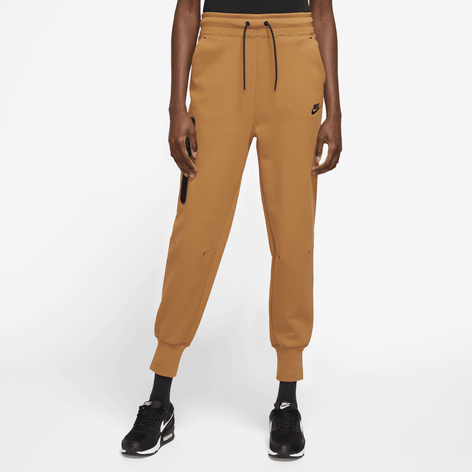 W NSW TECH FLEECE ESSENTIAL HR PANT DESERT OCHRE CW4292 754 I