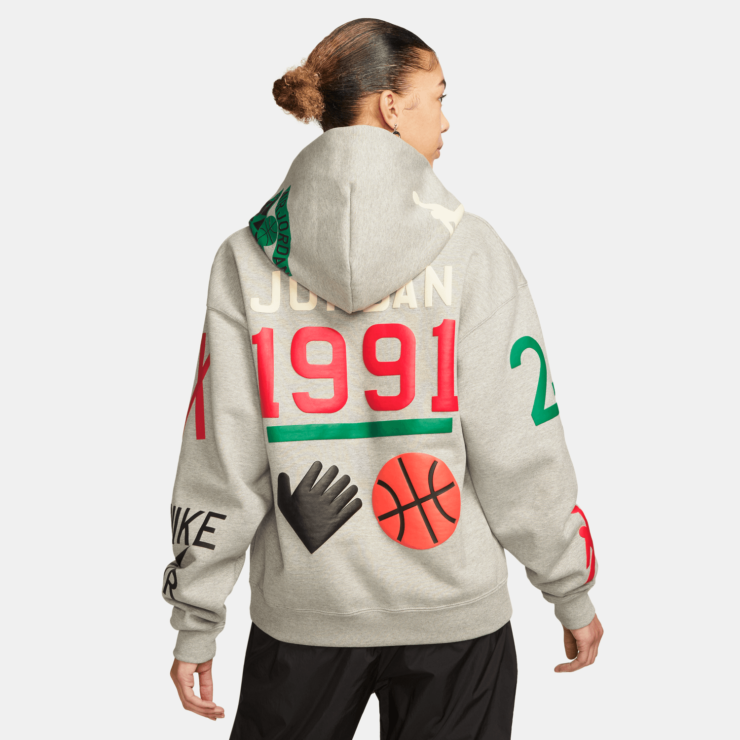 JORDAN X NINA CHANEL ABNEY HOODIE DARK HEATHER GREY DO4158 063 I