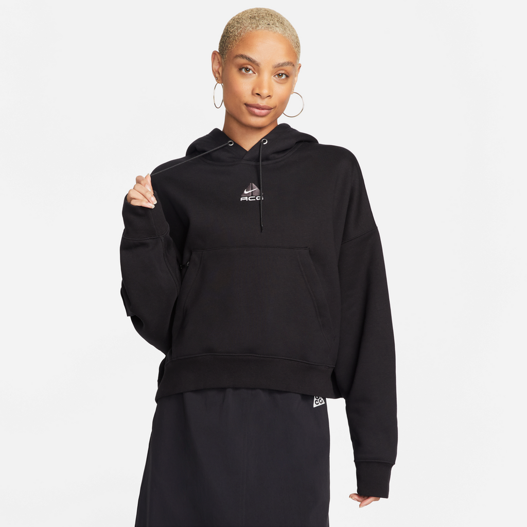 W ACG TUFF KNIT FLEECE HOODIE BLACK DQ5807 045 MOMENTUM