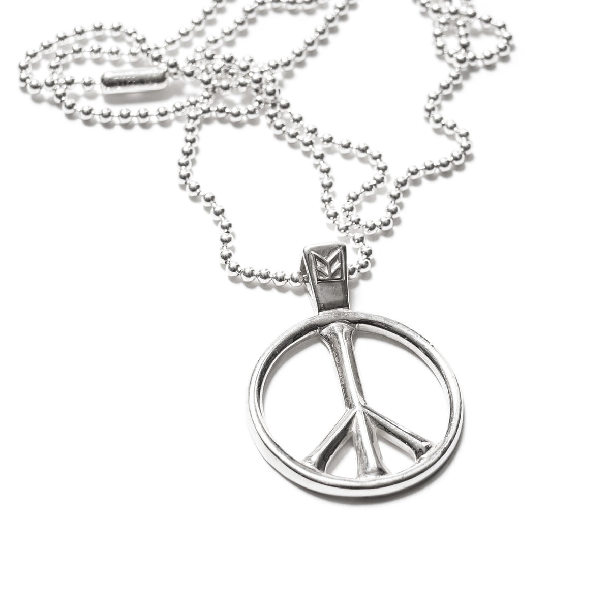 MAPLE JEWELERY SILVER 925 O/S PEACE PENDANT (SILVER 925)