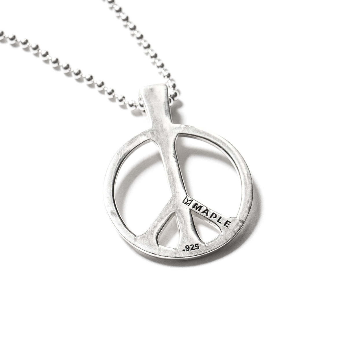 MAPLE JEWELERY SILVER 925 O/S PEACE PENDANT (SILVER 925)