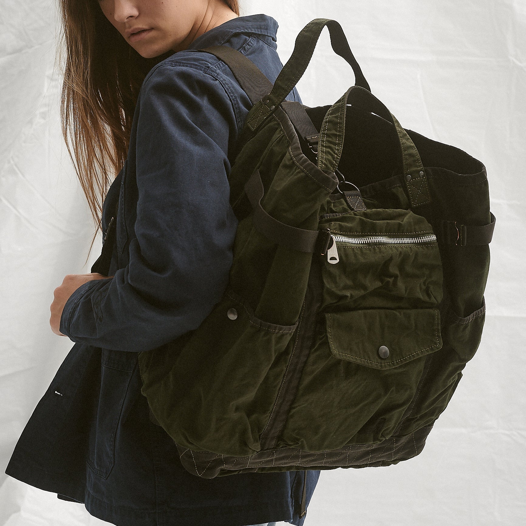 CRAG 2WAY RUCK SACK - KHAKI | PORTER YOSHIDA - Momentum Clothing