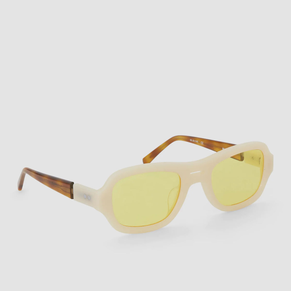 MANIAC SUNGLASSES - CREAM & YELLOW TINT