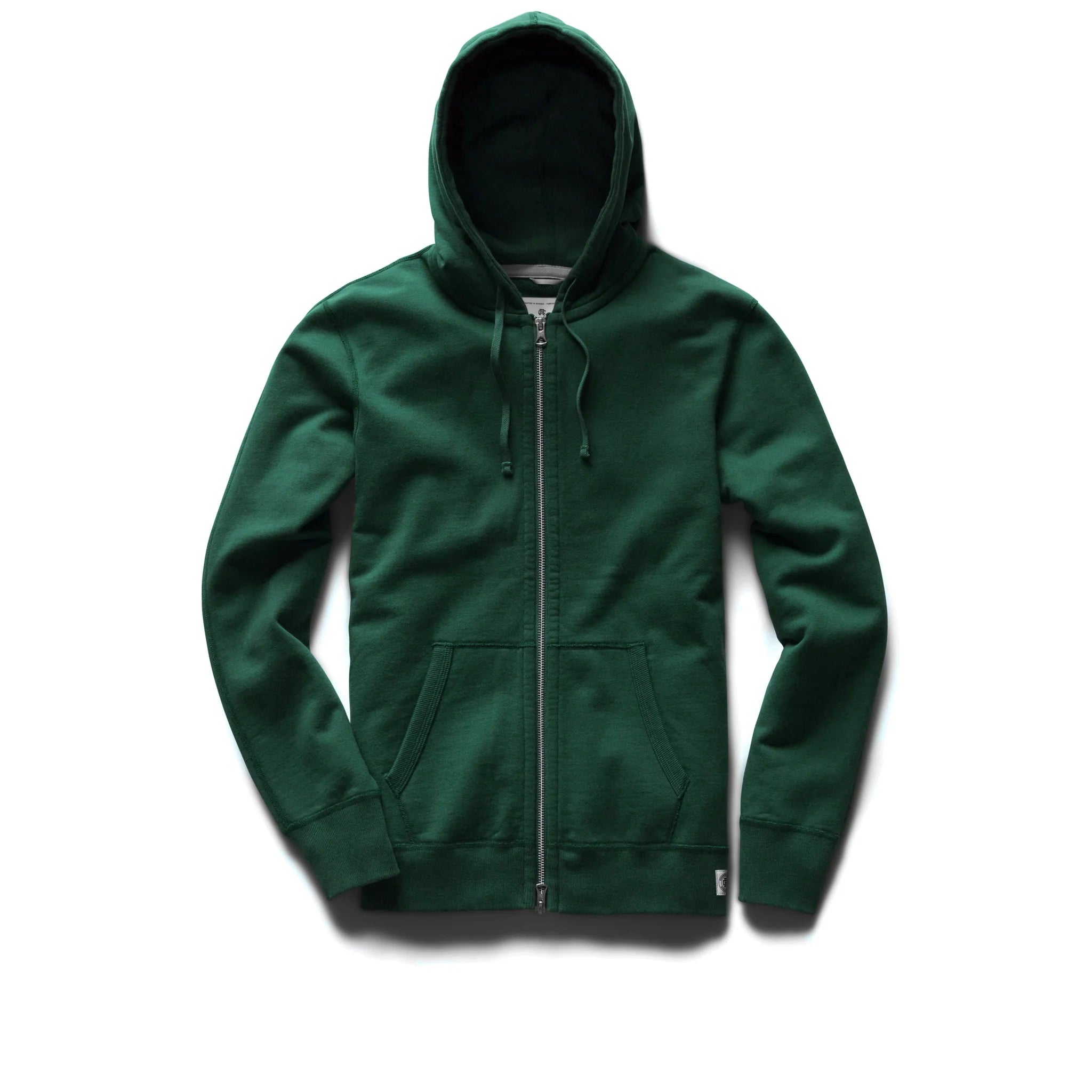 MIDWEIGHT TERRY FULL ZIP HOODIE BRITISH RACING GREEN I REIGNING CHAMP Momentum Clothing