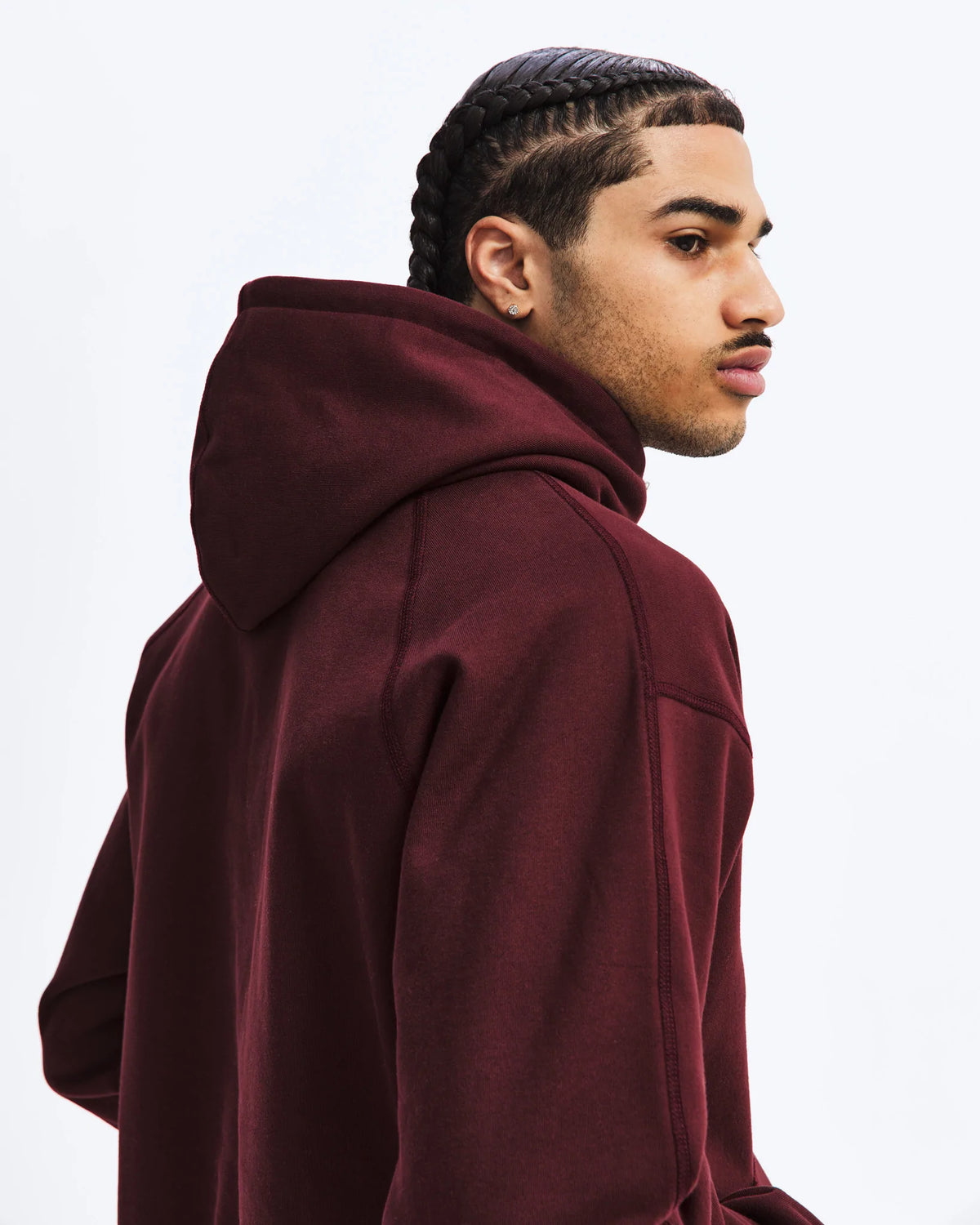 CONTRAST STITCH PULLOVER HOODIE CRIMSON I REIGNING CHAMP CRIMSON L