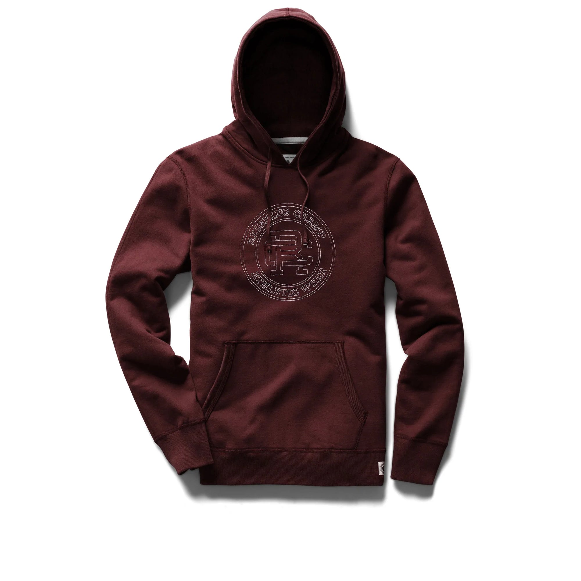 CONTRAST STITCH PULLOVER HOODIE
