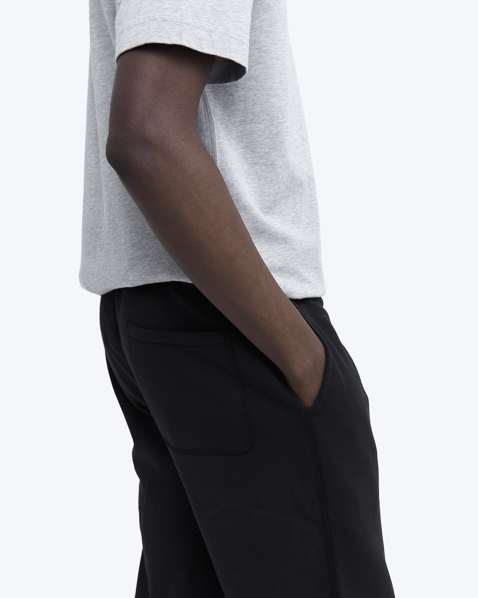 MIDWEIGHT TERRY RELAXED SWEATPANT - BLACK
