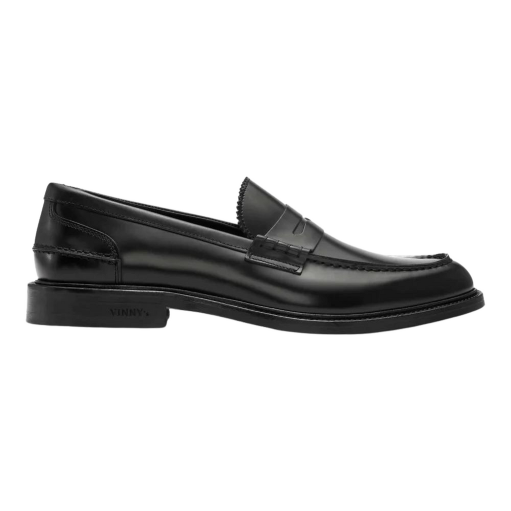 TOWNEE PENNY LOAFER - BLACK POLIDO LEATHER I VINNY'S - Momentum